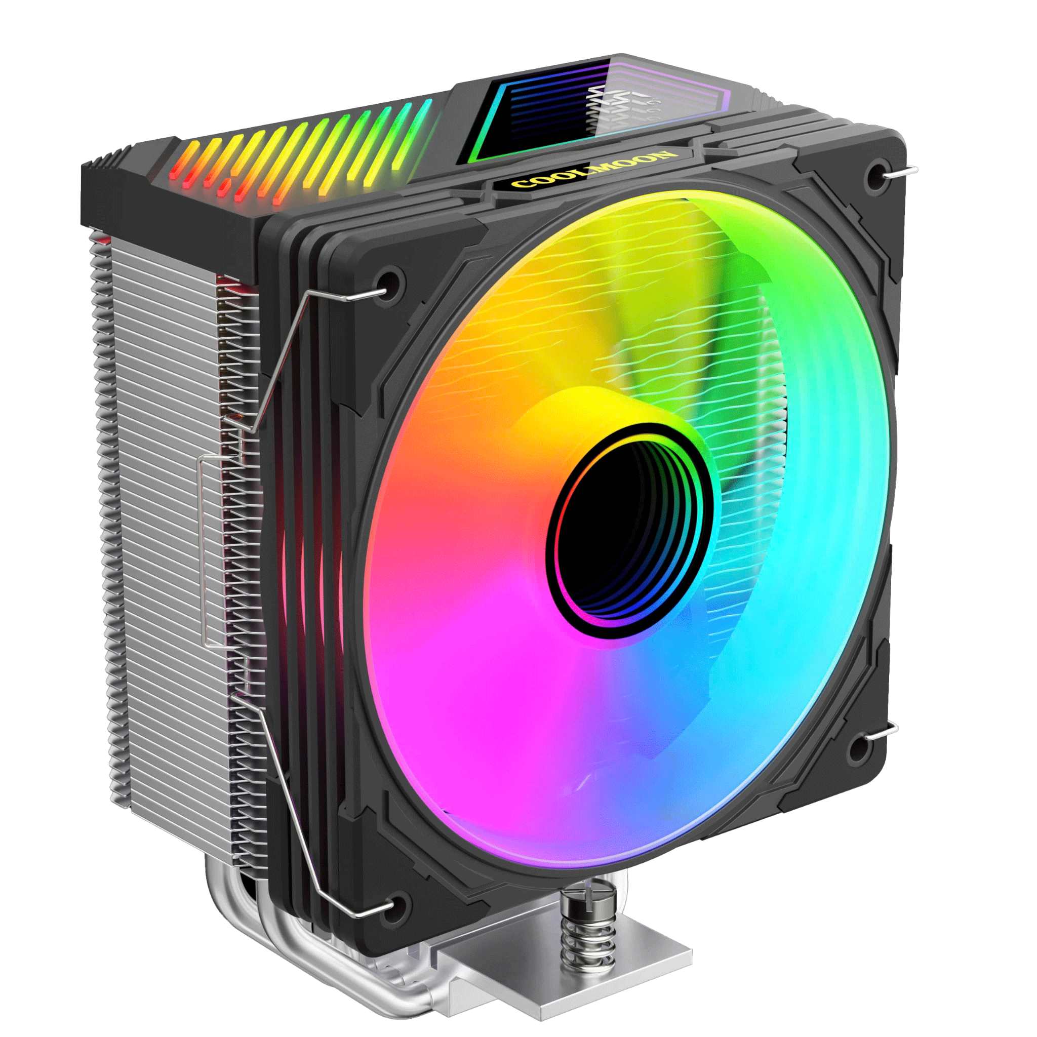Tản nhiệt khí CoolMoon GT400 | ARGB Display, Đen - Ảnh 1