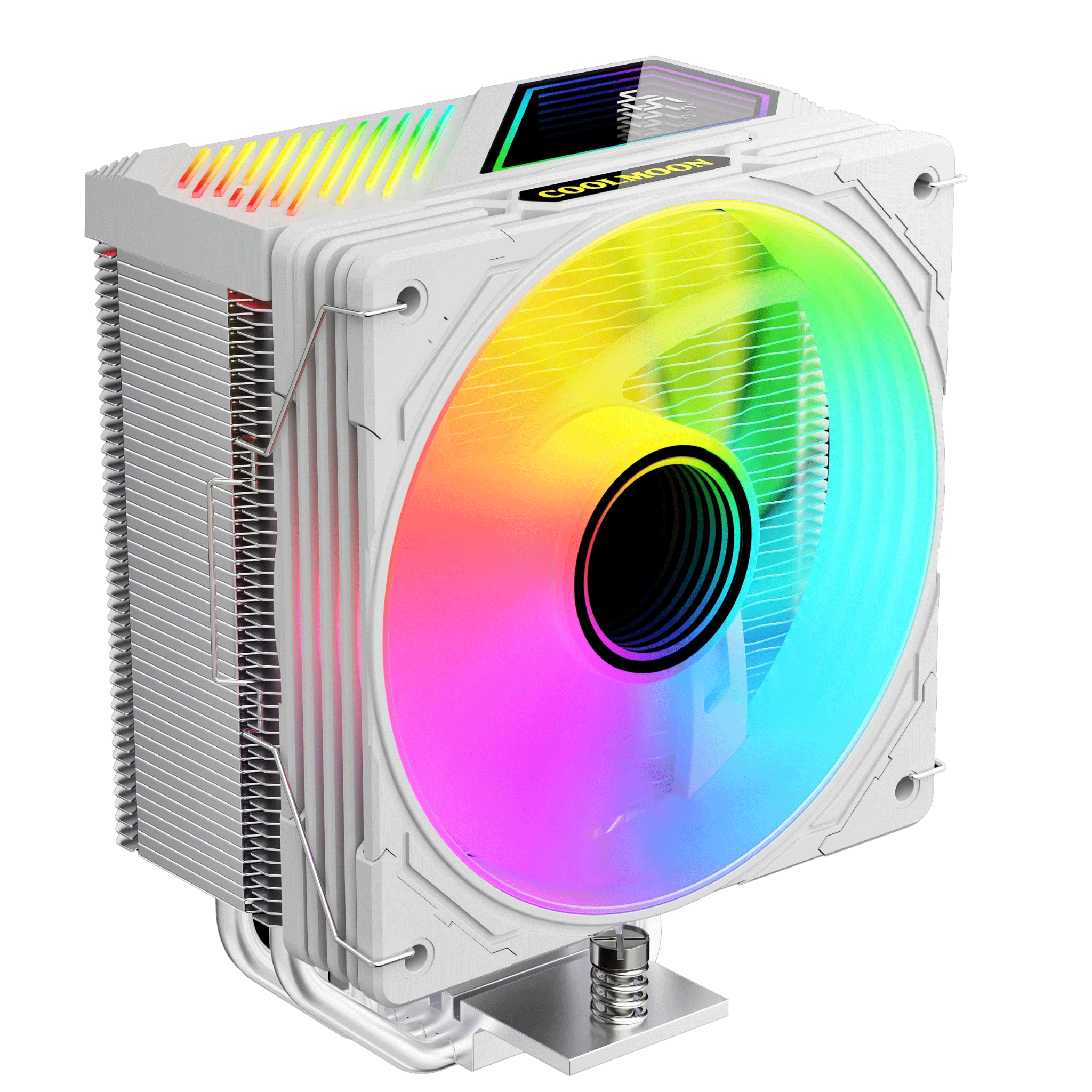 Tản nhiệt khí CoolMoon GT400 | ARGB Display, Trắng - Ảnh 1