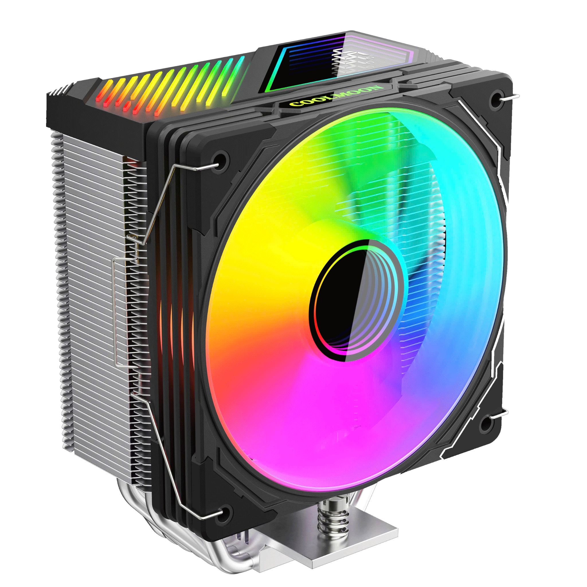 Tản nhiệt khí CoolMoon GT600 | ARGB Display, Đen - Ảnh 1