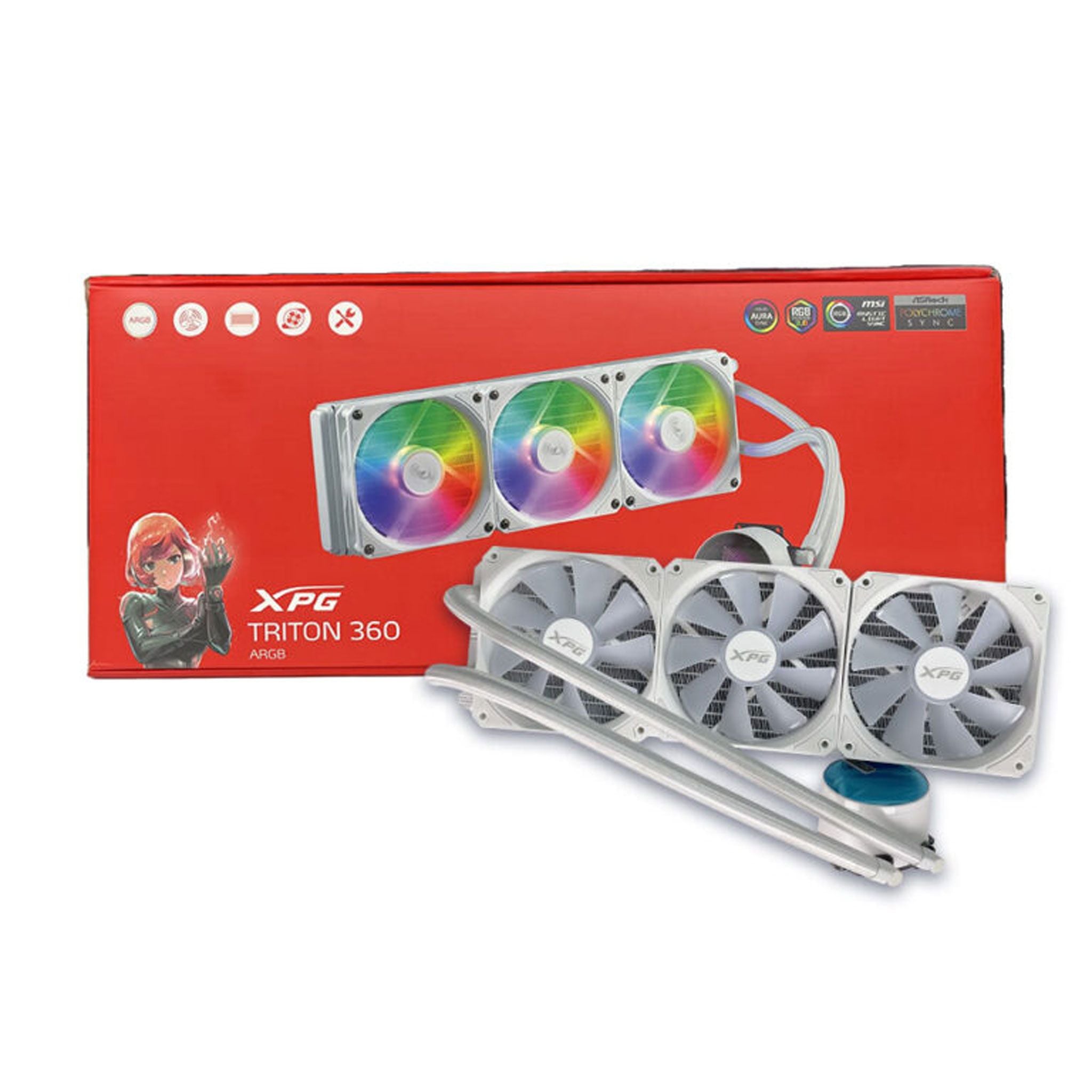 Tản nhiệt nước Adata XPG Triton 360 White | Trắng - Ảnh 2