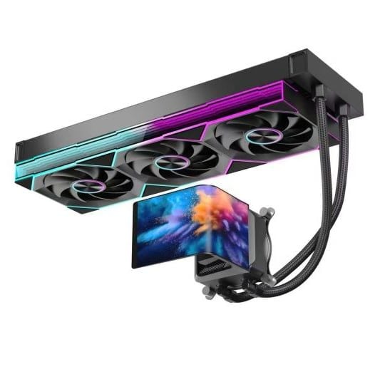 Tản nhiệt nước AIO Leopard Chill ARC 360 LCD Cong | Rad 360mm, Màn hình LCD cong, Đen - Ảnh 1