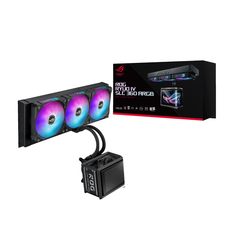 Tản nhiệt nước ASUS ROG Ryuo IV SLC 360 | ARGB Display, Đen - Ảnh 1