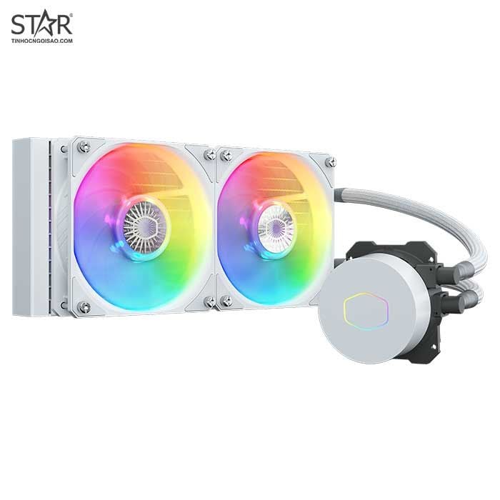 Tản nhiệt nước Cooler Master MasterLiquid ML240L V2 White | ARGB, Trắng - Ảnh 1
