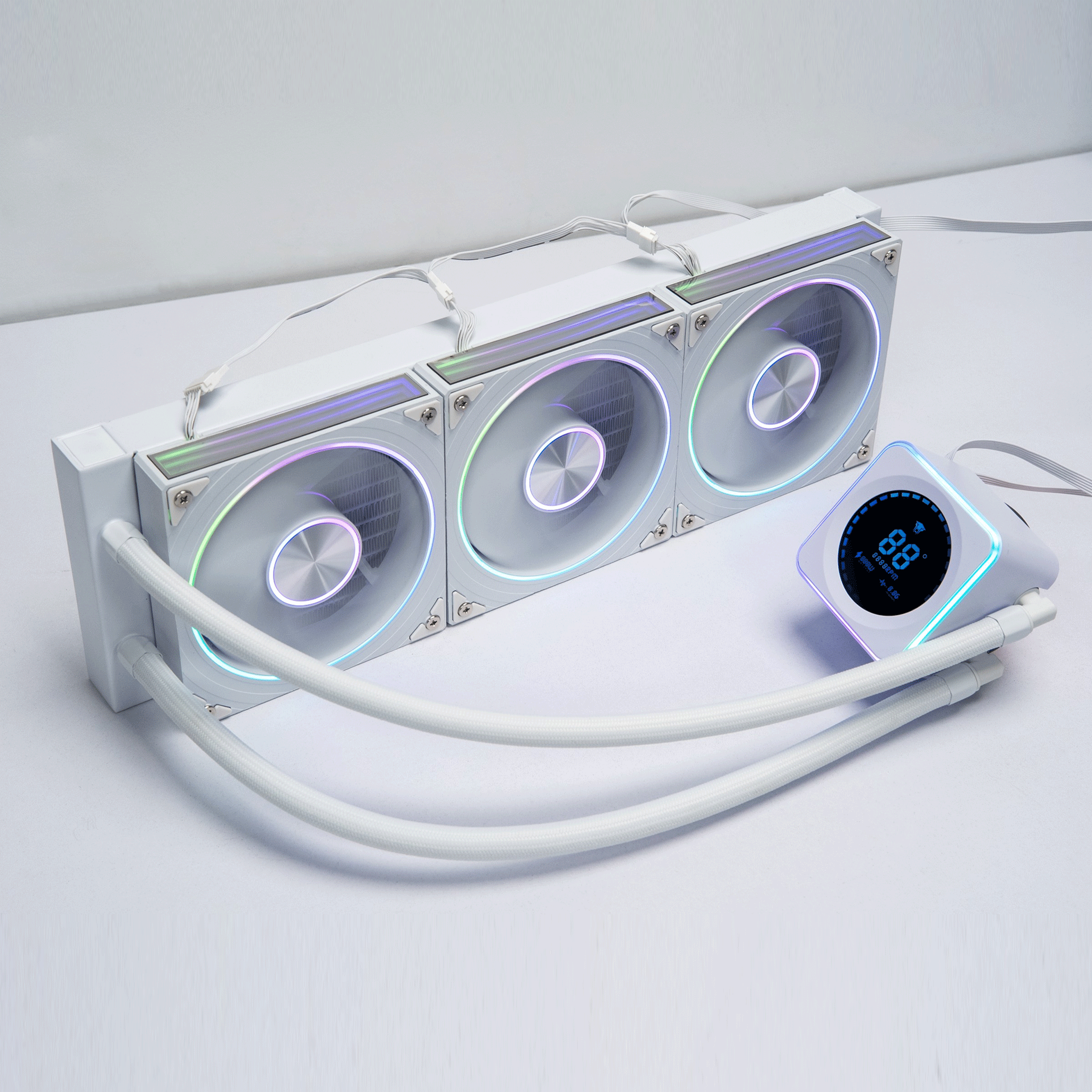 Tản nhiệt nước Leopard AstroBeat 360 White | ARGB Display, Trắng - Ảnh 2