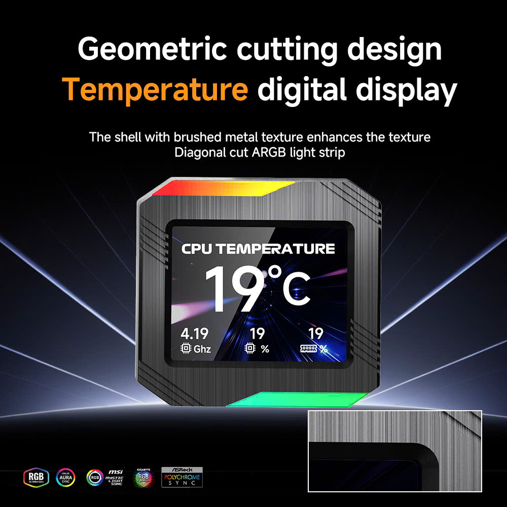 Tản nhiệt nước Leopard Astroshell 240 ARGB Digital LCD V2G | 240mm, ARGB, Digital LCD, Đen - Ảnh 3