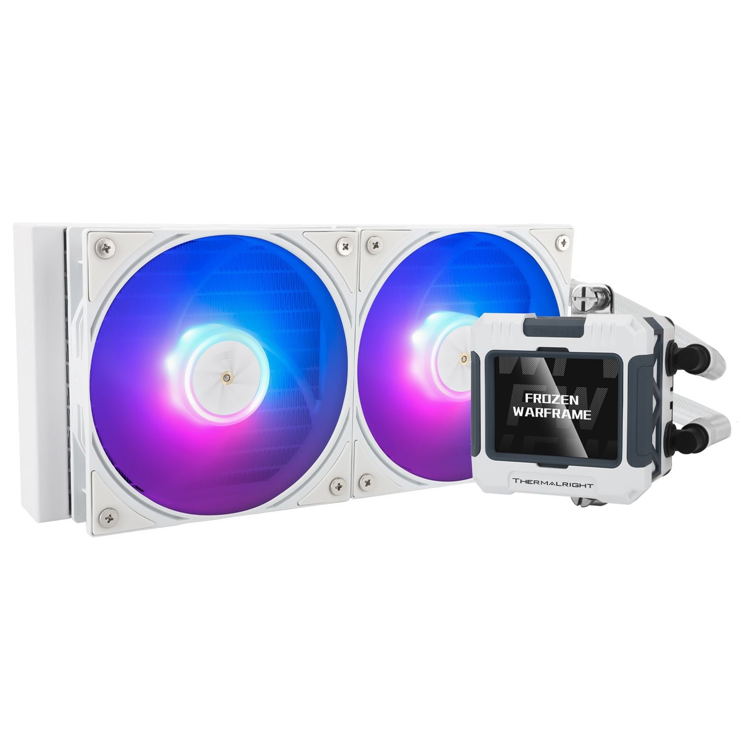 Tản nhiệt nước Thermalright Frozen Warframe 240 White | ARGB Display, Trắng - Ảnh 1