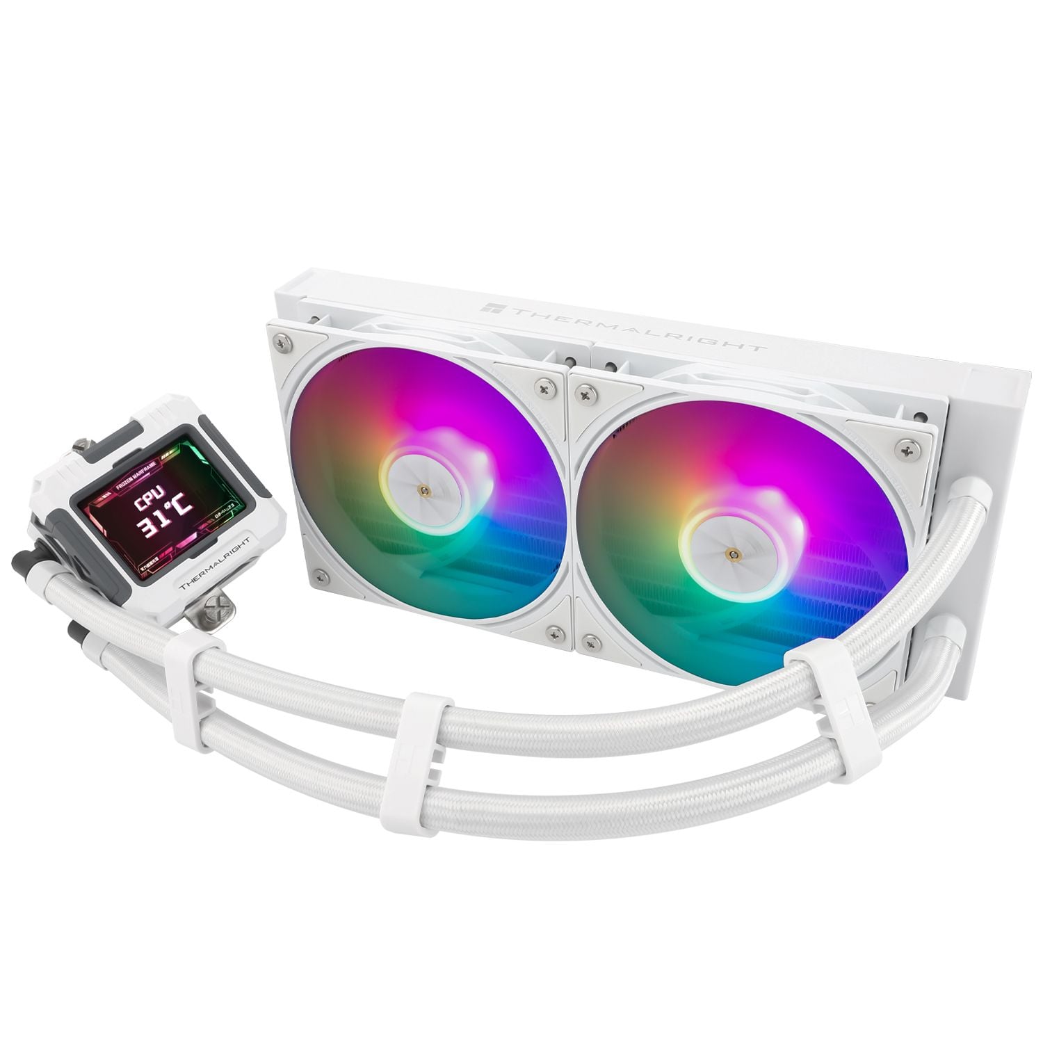 Tản nhiệt nước Thermalright Frozen Warframe 240 White | ARGB Display, Trắng - Ảnh 3