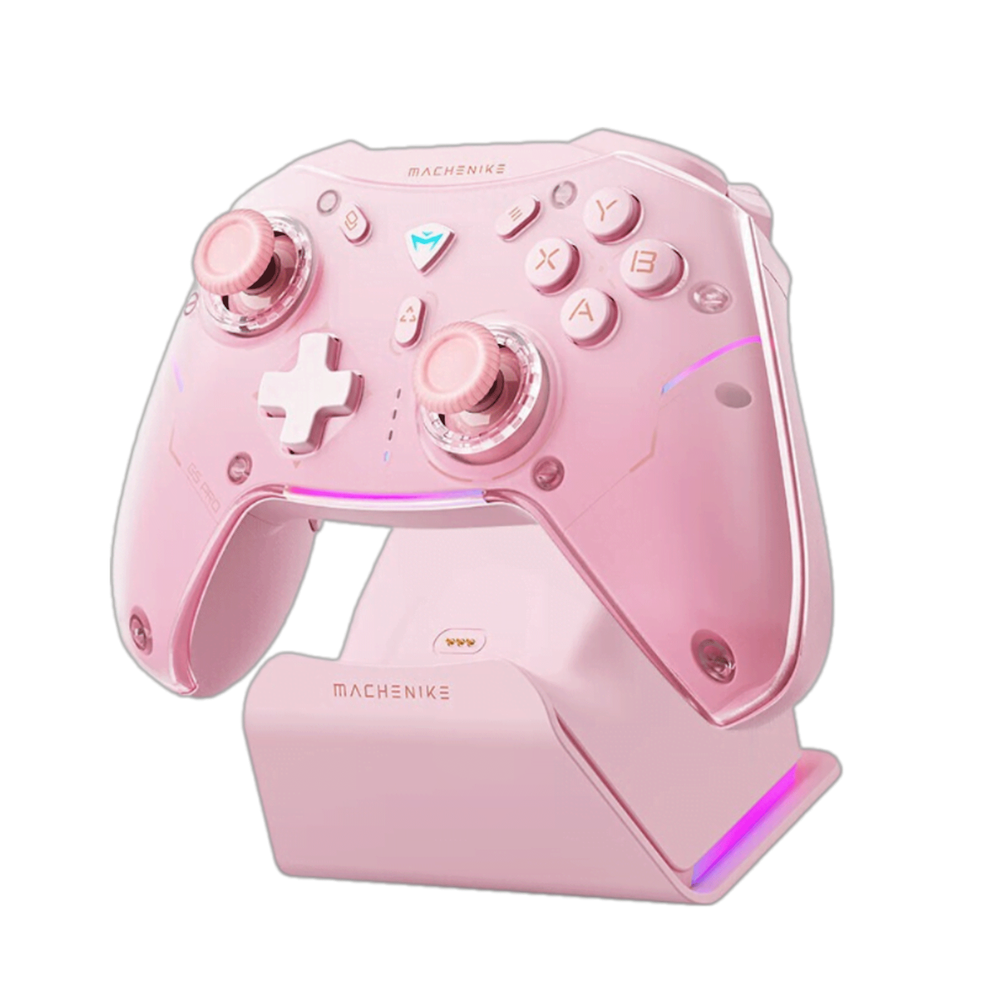 Tay Game Không Dây Machenike G5 Pro Max Set; Three-Mode; Pink . - Ảnh 2