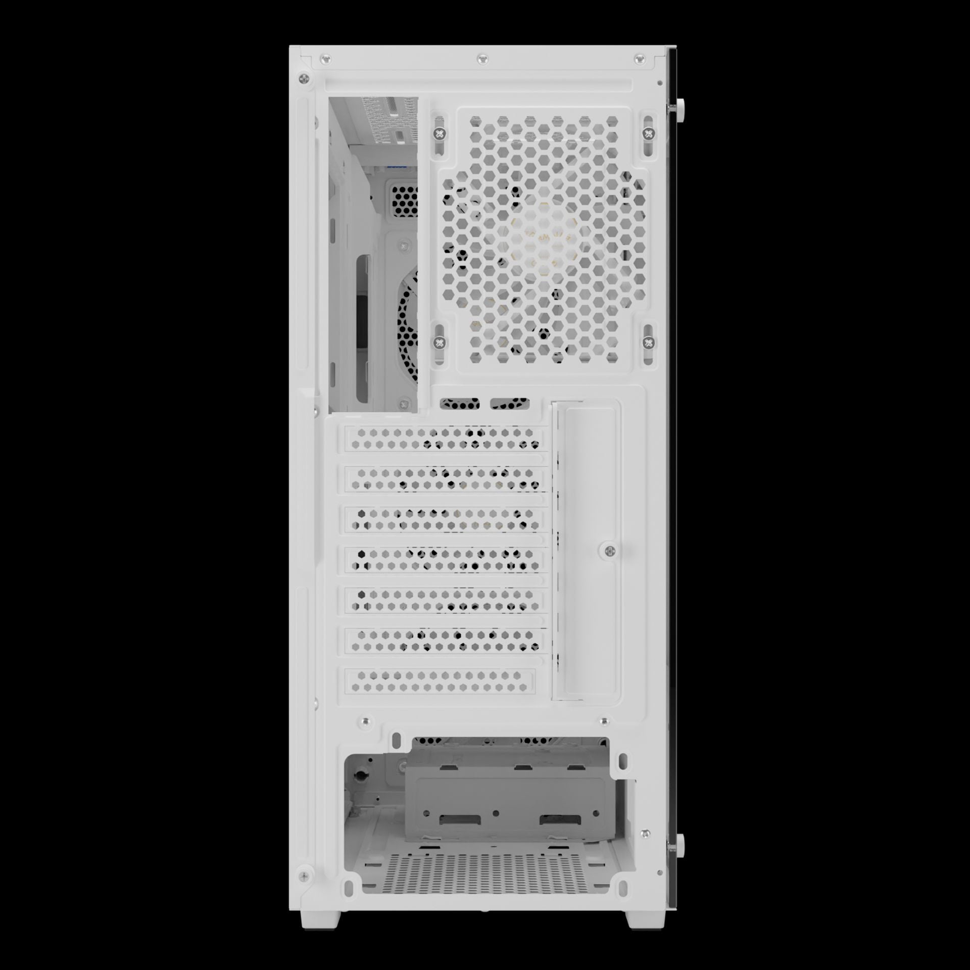 Thùng máy Gamdias Aura GC2 Elite ARGB F-ATX (Kèm Sẵn 4F ARGB) - Trắng - Ảnh 2