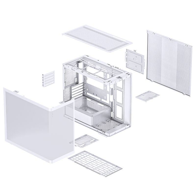 Thùng máy Jonsbo D300 - White | Micro ATX, kính cong - Ảnh 3