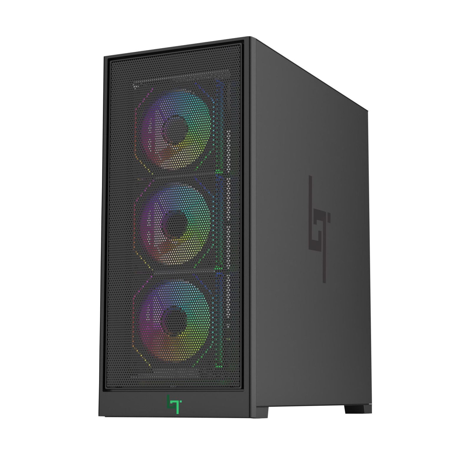 Thùng máy Linktech Bahamut 4Fa Full ATX Gaming (Kèm Sẵn 4F Argb) - Đen ...