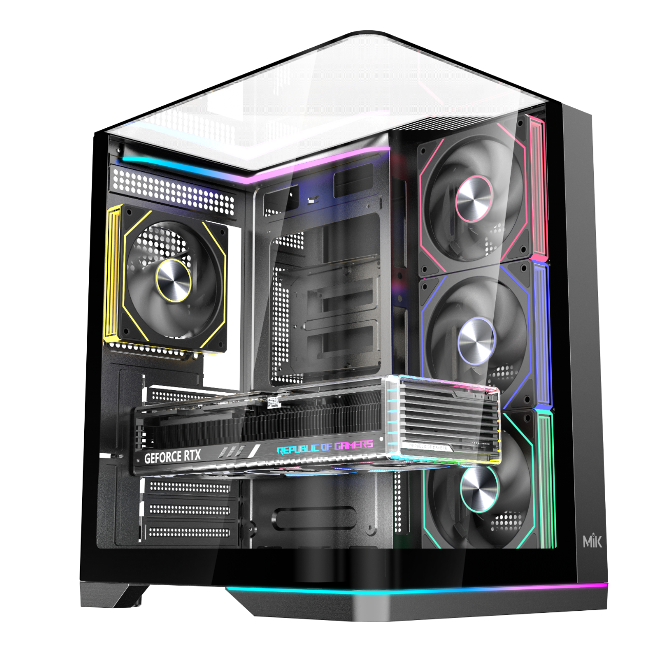 Thùng máy MIK G8 Nova X (F-ATX) Trần Kính (Không kèm Fan) - Ảnh 1