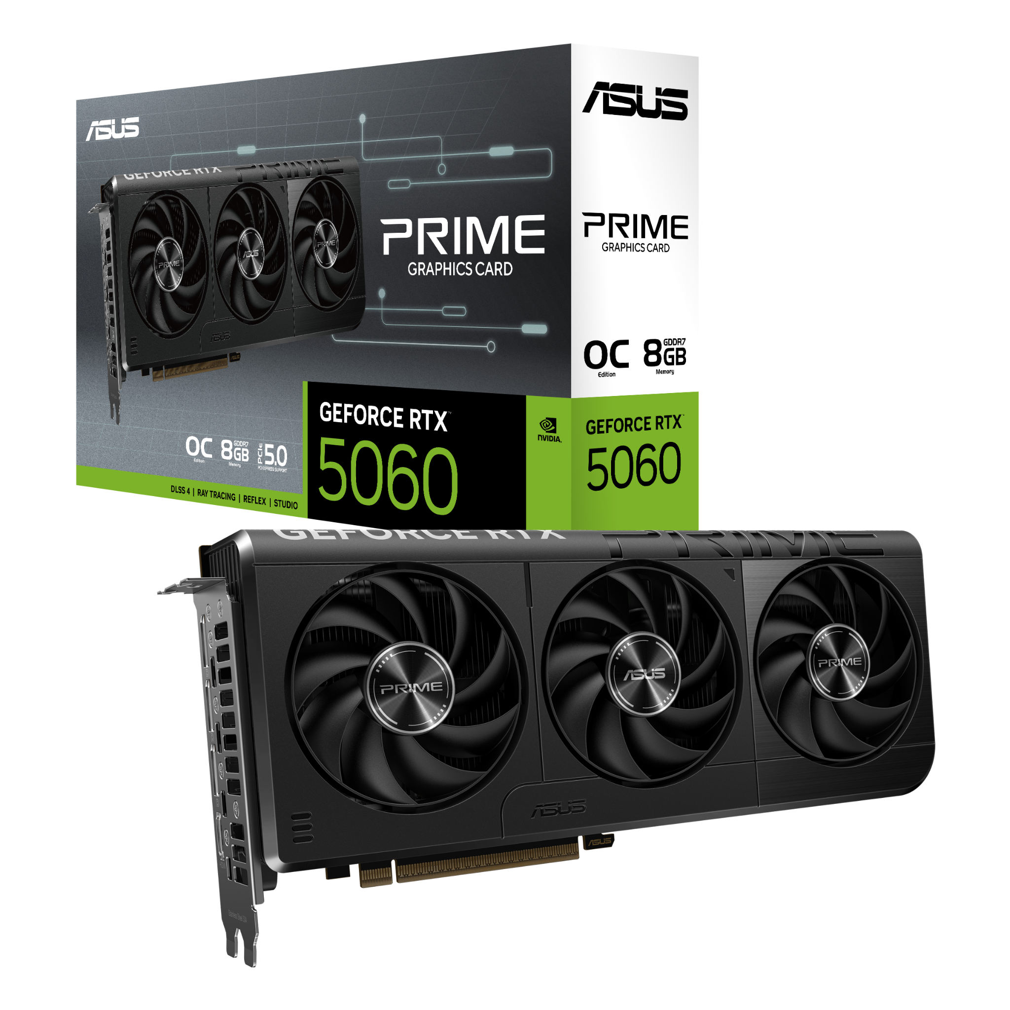 Card màn hình ASUS PRIME GeForce RTX™ 5060 8GB GDDR7 OC Edition - Ảnh 1