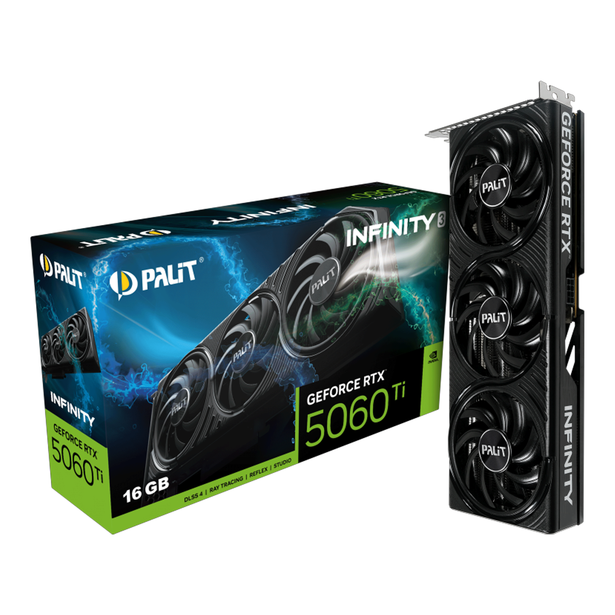Card màn hình NVIDIA GeForce RTX 5060 Ti Palit Infinity 3 | 16GB GDDR7, 4608 CUDA, 600W - Ảnh 1
