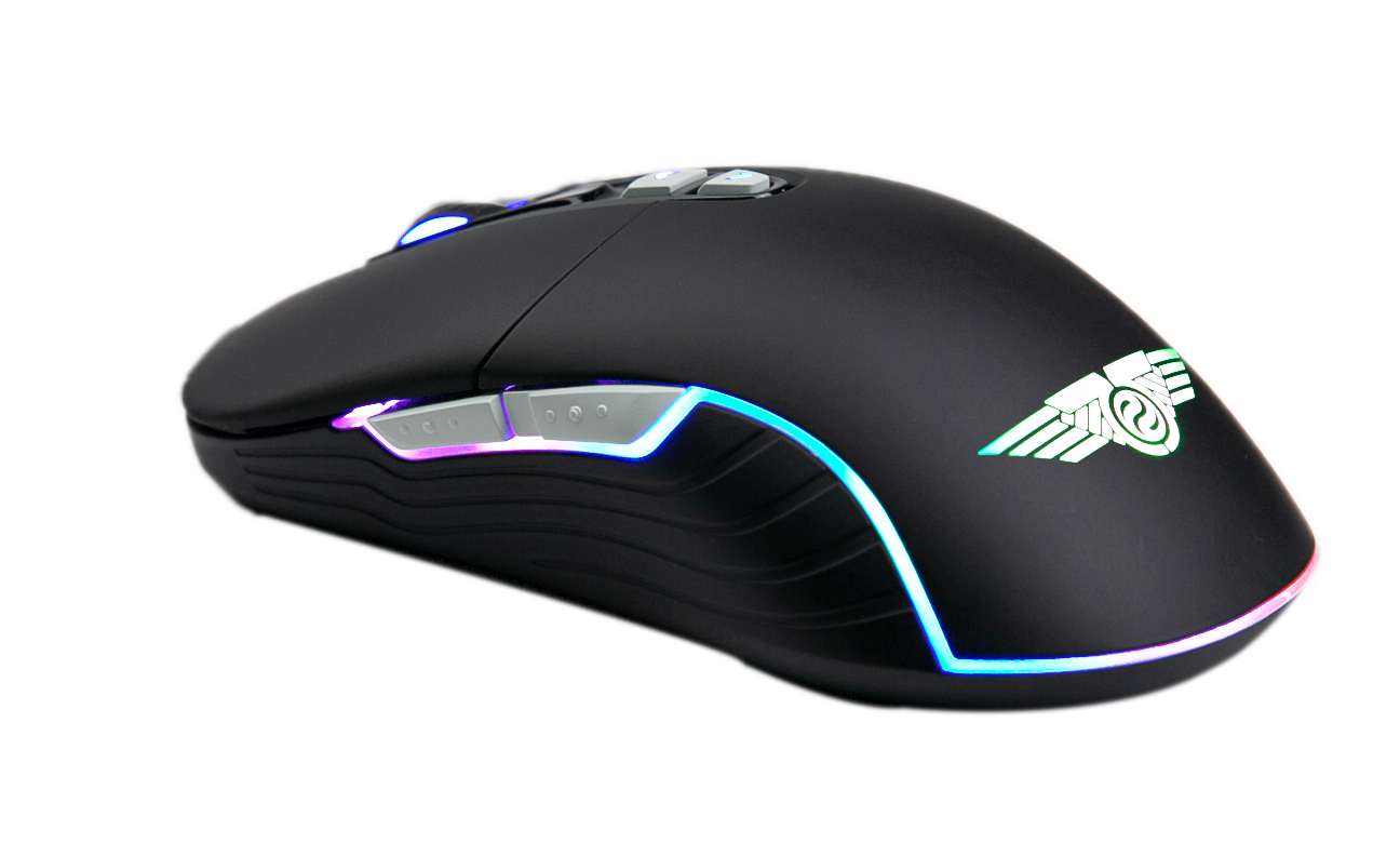 Chuột gaming Newmen WGX6 | Wireless 2.4Ghz, 12000 DPI, 110g, RGB, Đen - Ảnh 3