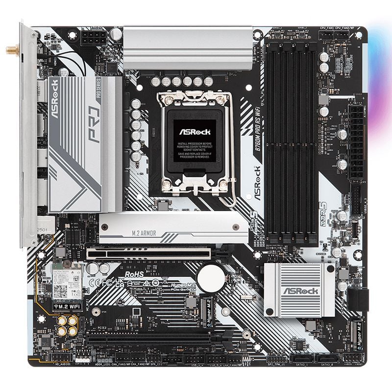 Mainboard ASRock B760M Pro RS Wifi DDR5 | LGA 1700, mATX, 4 khe RAM - Ảnh 2