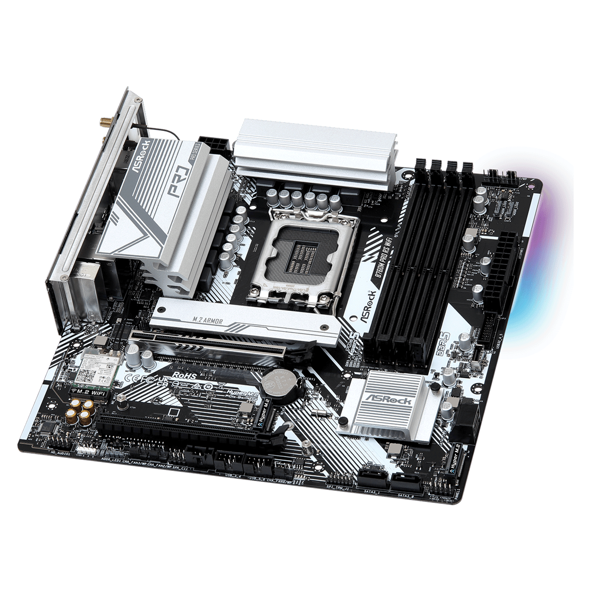 Mainboard ASRock B760M Pro RS Wifi DDR5 | LGA 1700, mATX, 4 khe RAM - Ảnh 4