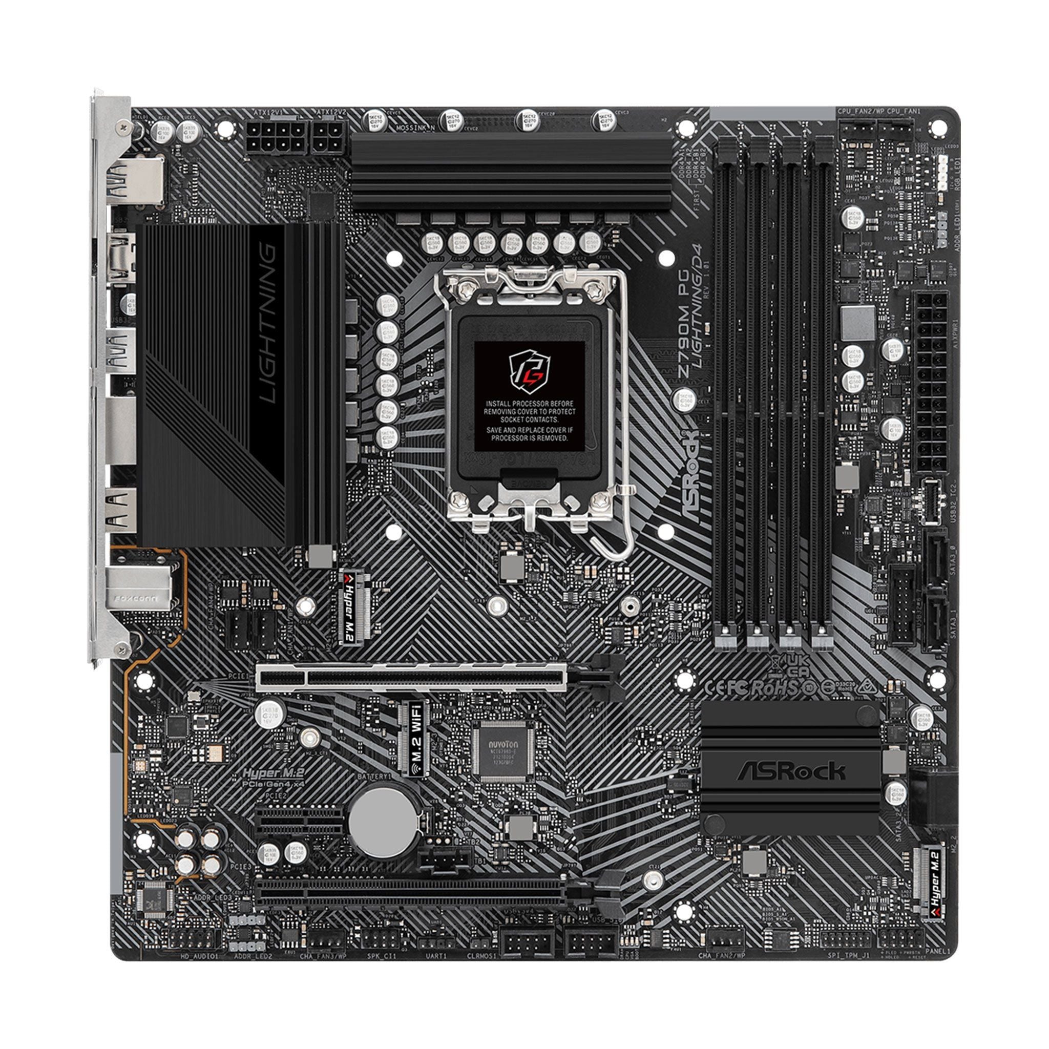 Mainboard ASRock Z790M PG Lightning DDR4 | LGA 1700, mATX, 4 khe RAM - Ảnh 2