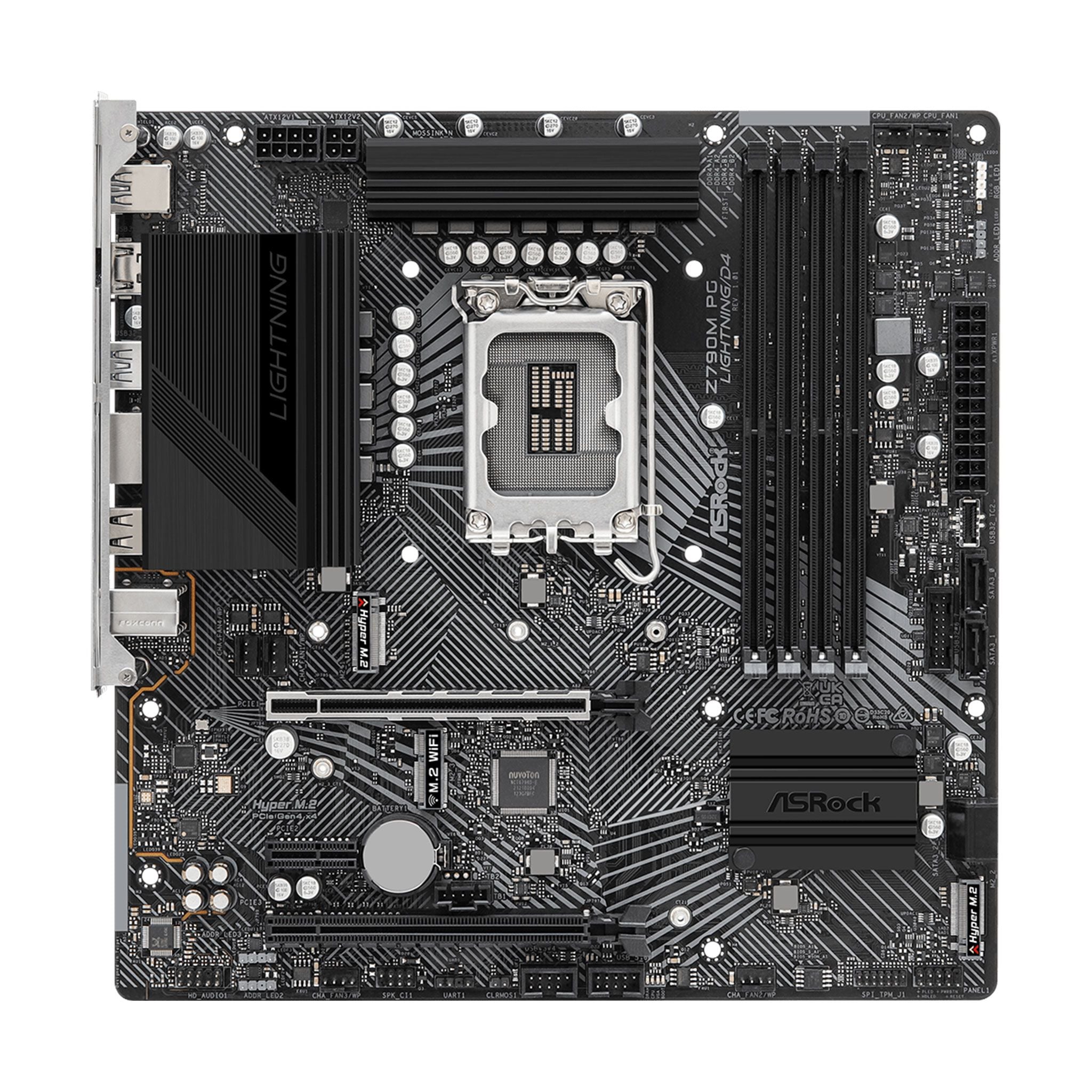 Mainboard ASRock Z790M PG Lightning DDR4 | LGA 1700, mATX, 4 khe RAM - Ảnh 3