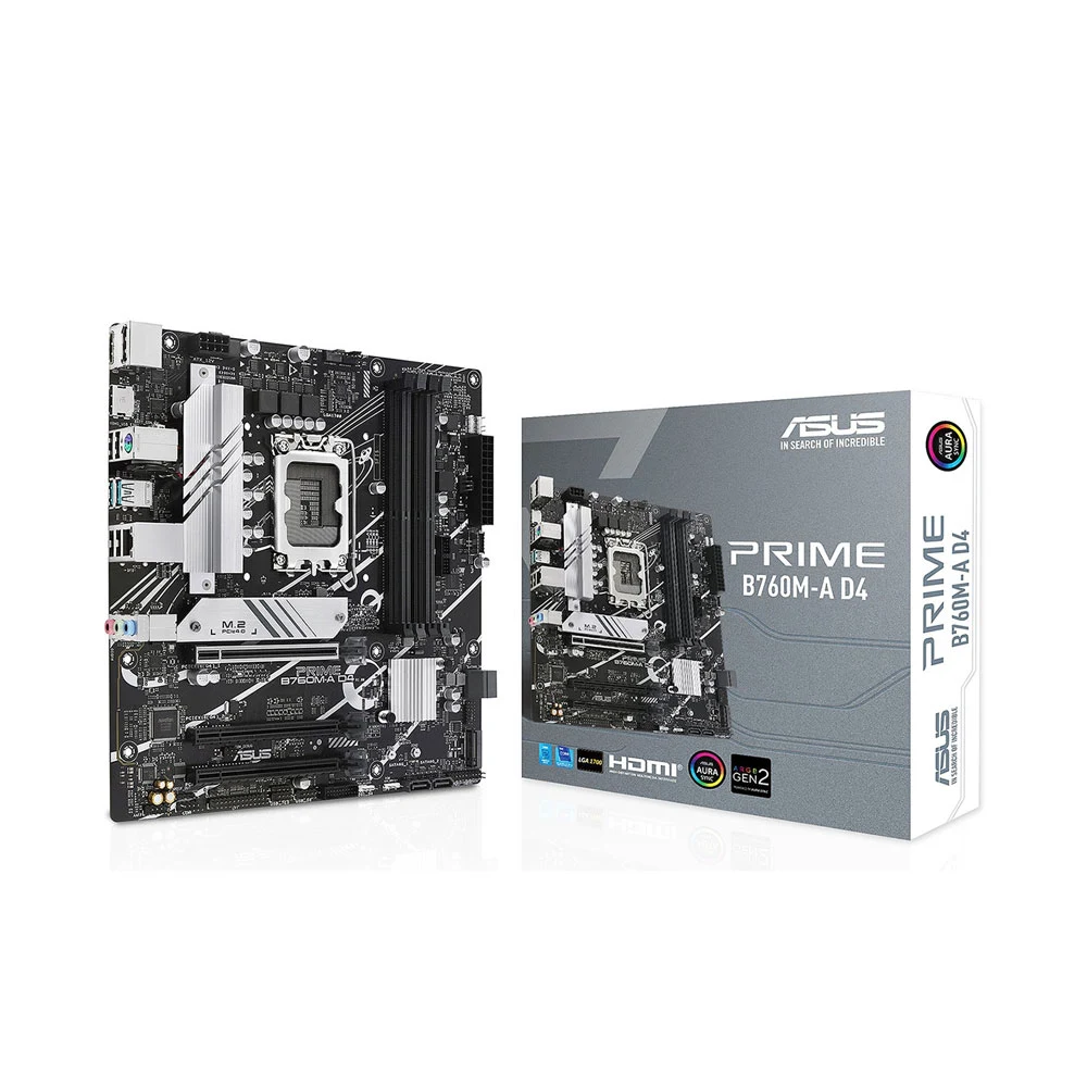 Mainboard ASUS Prime B760M-A D4-CSM DDR4 | LGA 1700, mATX, 4 khe RAM - Ảnh 1