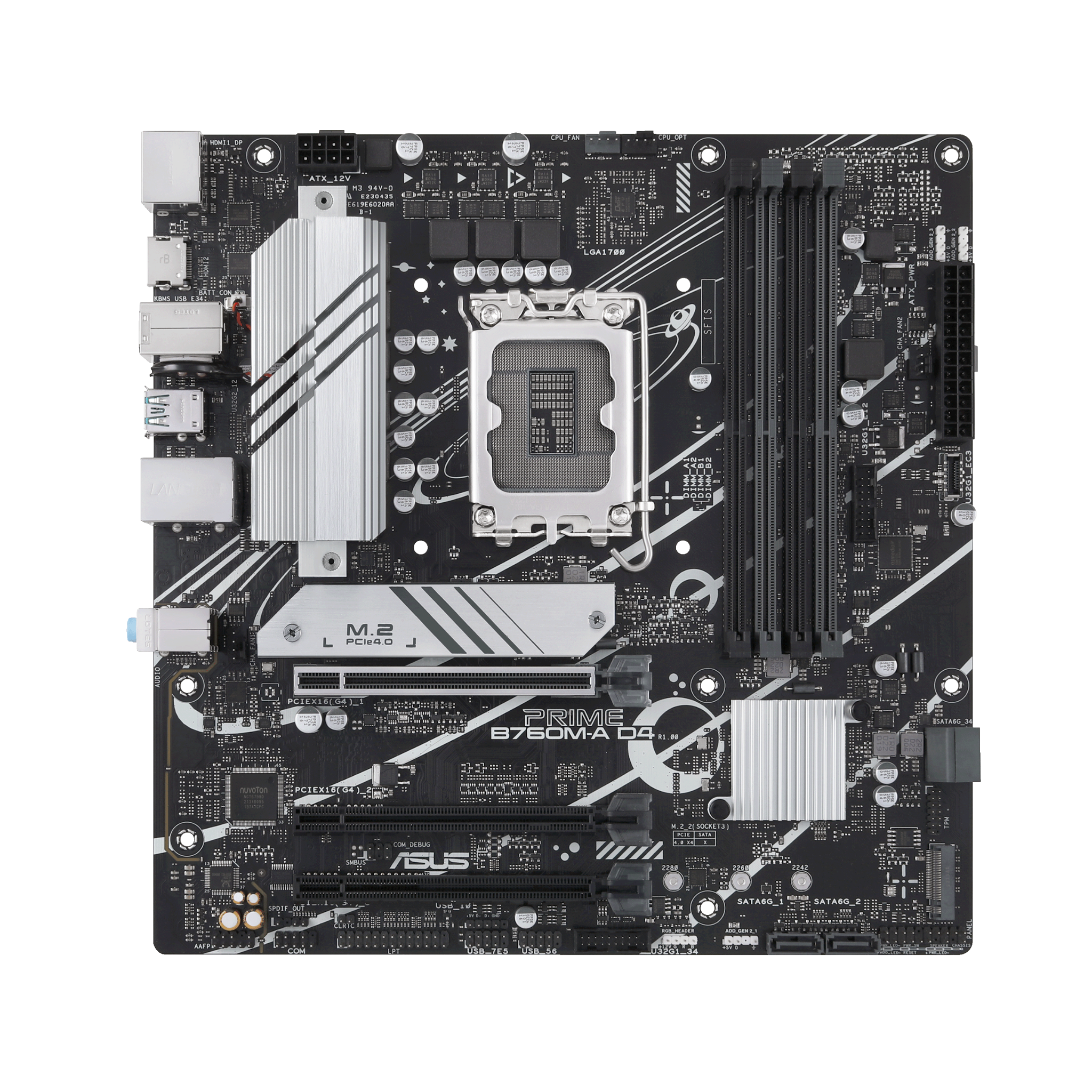 Mainboard ASUS Prime B760M-A D4-CSM DDR4 | LGA 1700, mATX, 4 khe RAM - Ảnh 2