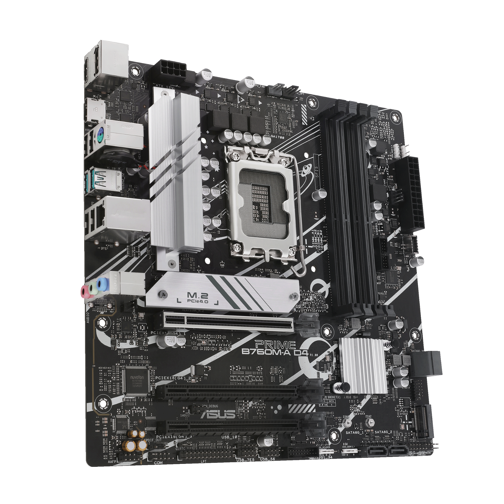 Mainboard ASUS Prime B760M-A D4-CSM DDR4 | LGA 1700, mATX, 4 khe RAM - Ảnh 4
