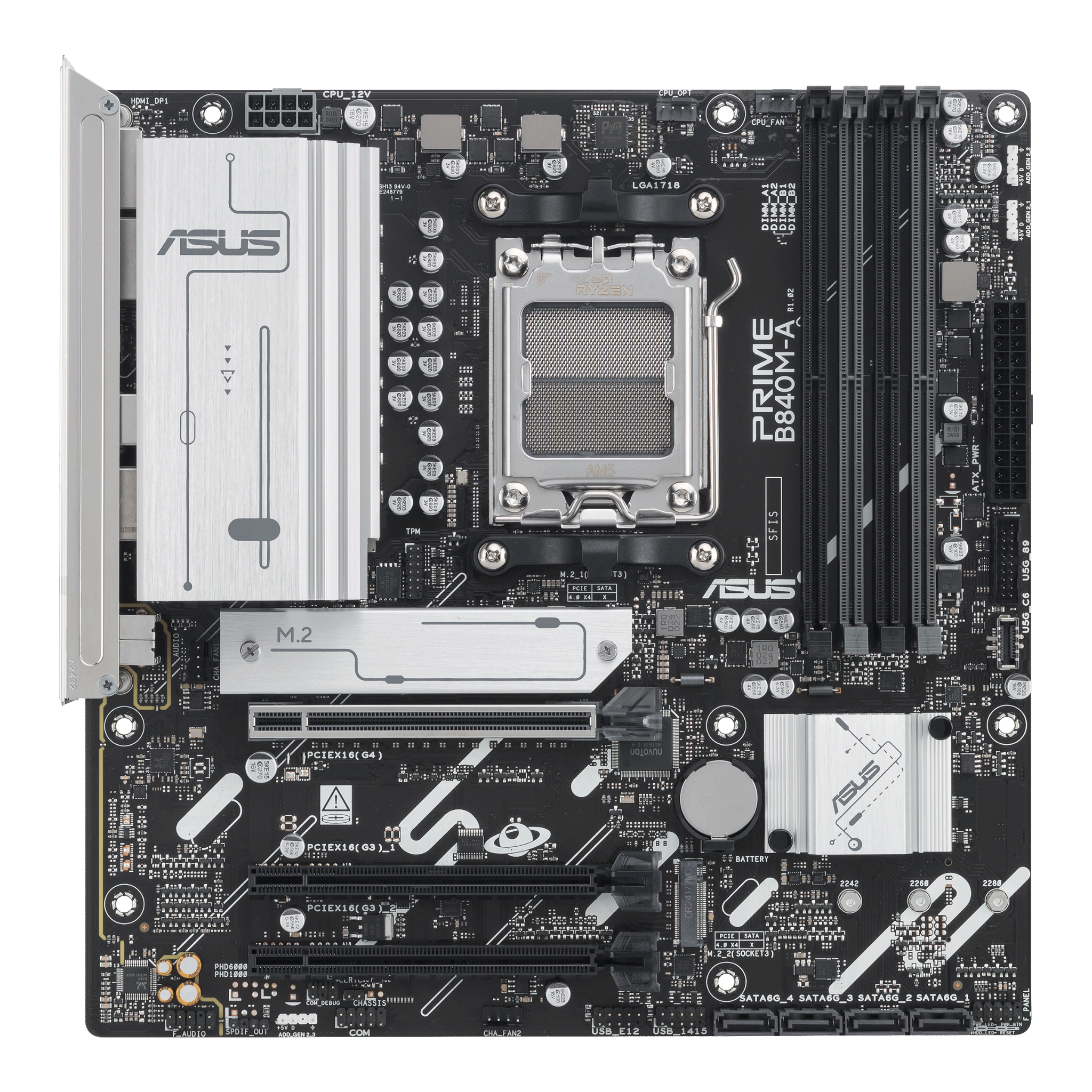 Mainboard ASUS Prime B840M-A DDR5 | AM5, mATX, 4 khe RAM - Ảnh 2
