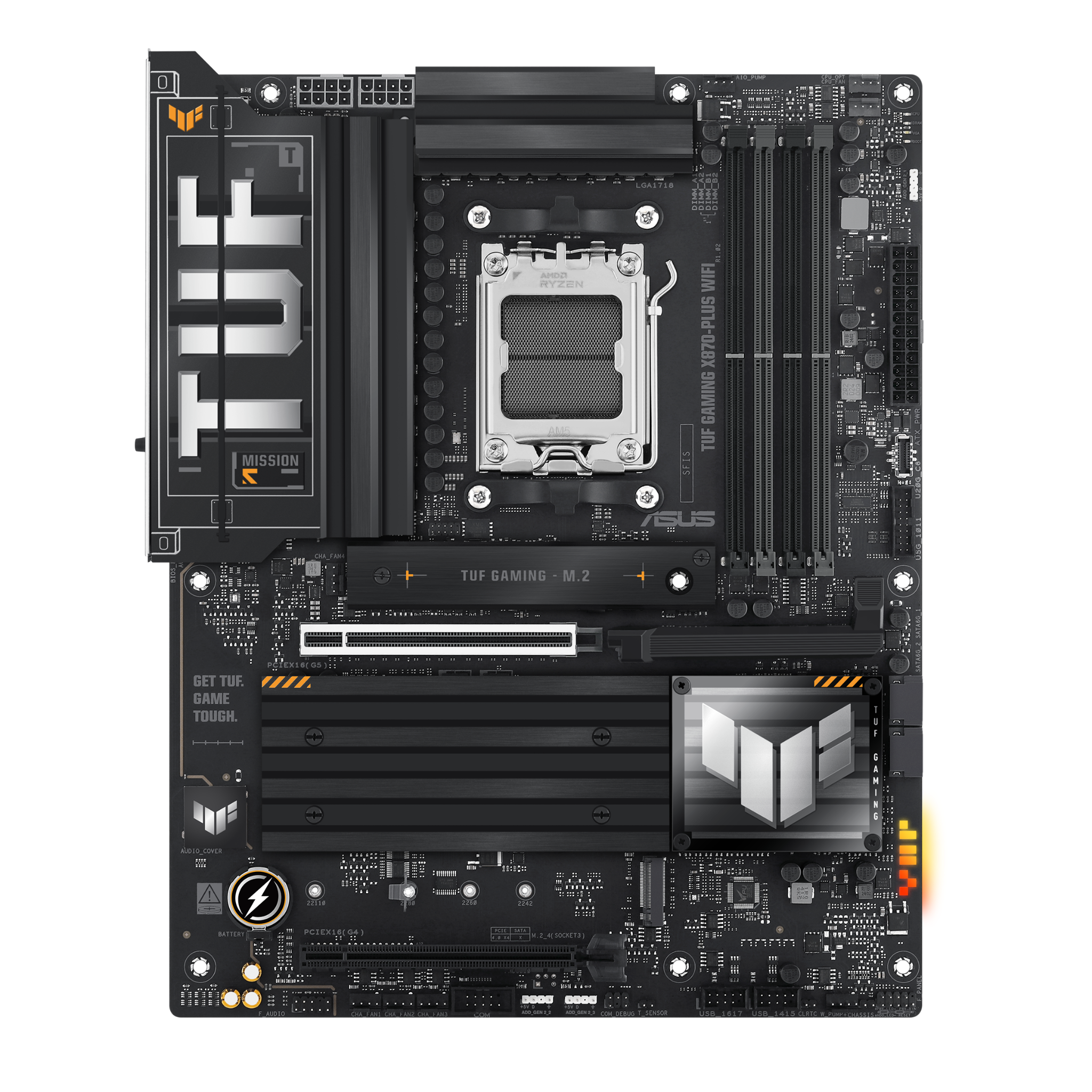 Mainboard ASUS TUF Gaming X870-PLUS Wifi DDR5 | AM5, ATX, 4 khe RAM - Ảnh 2