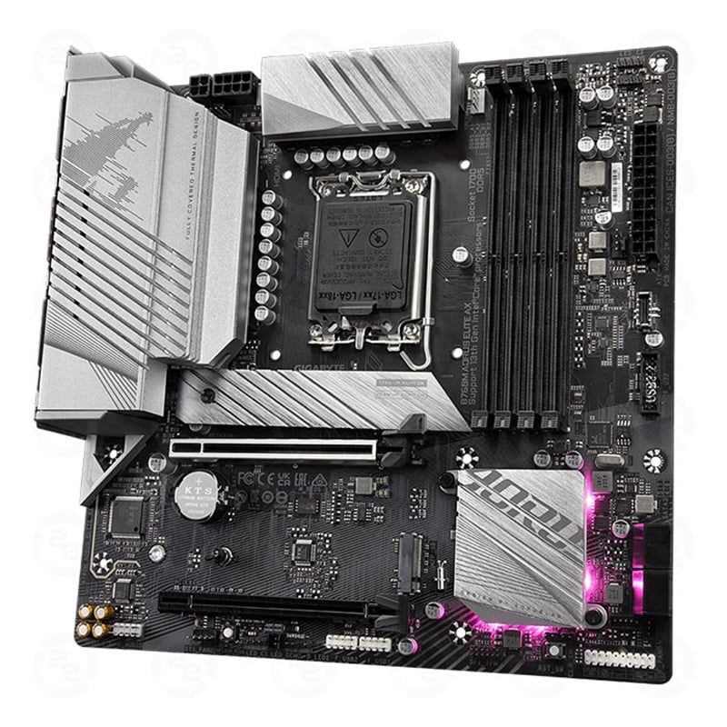 Mainboard Gigabyte B760M AORUS Elite AX Wifi DDR5 | LGA 1700, mATX, 4 khe RAM - Ảnh 4