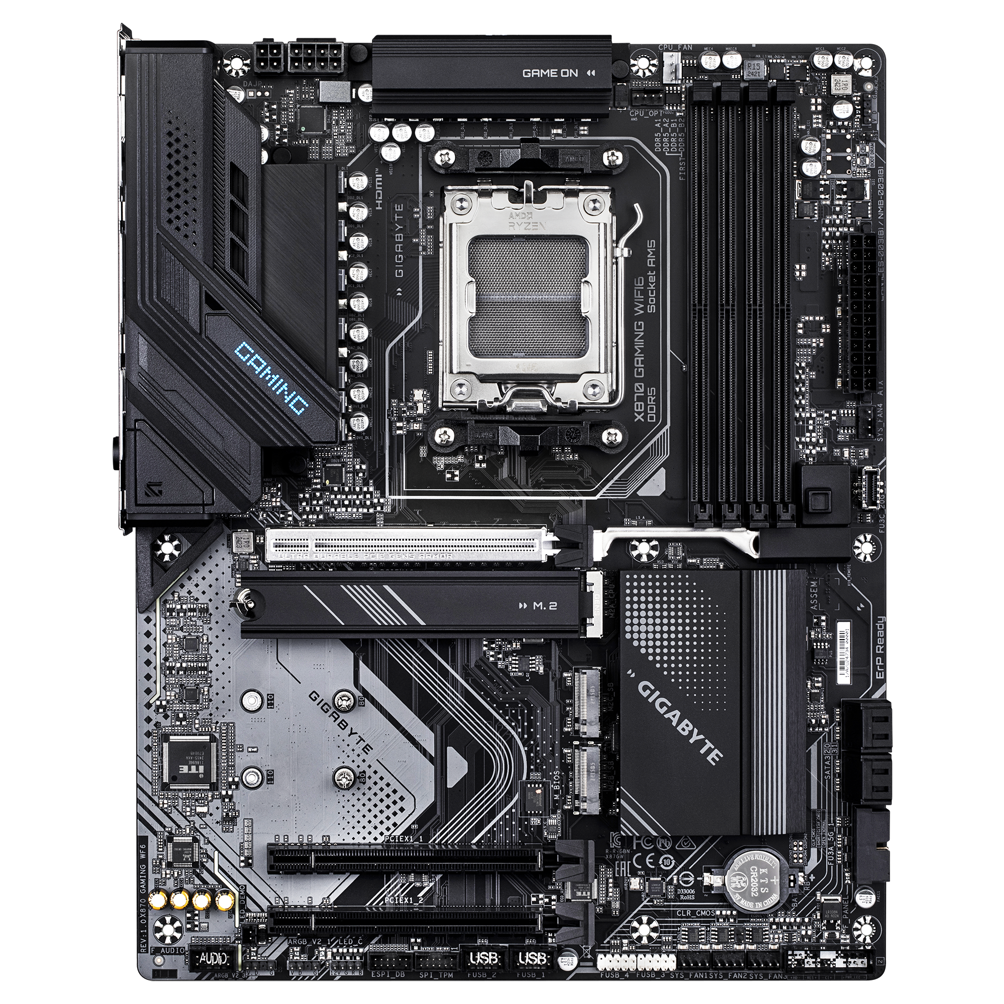 Mainboard Gigabyte X870 Gaming Wifi DDR5 | AM5, ATX, 4 khe RAM - Ảnh 2