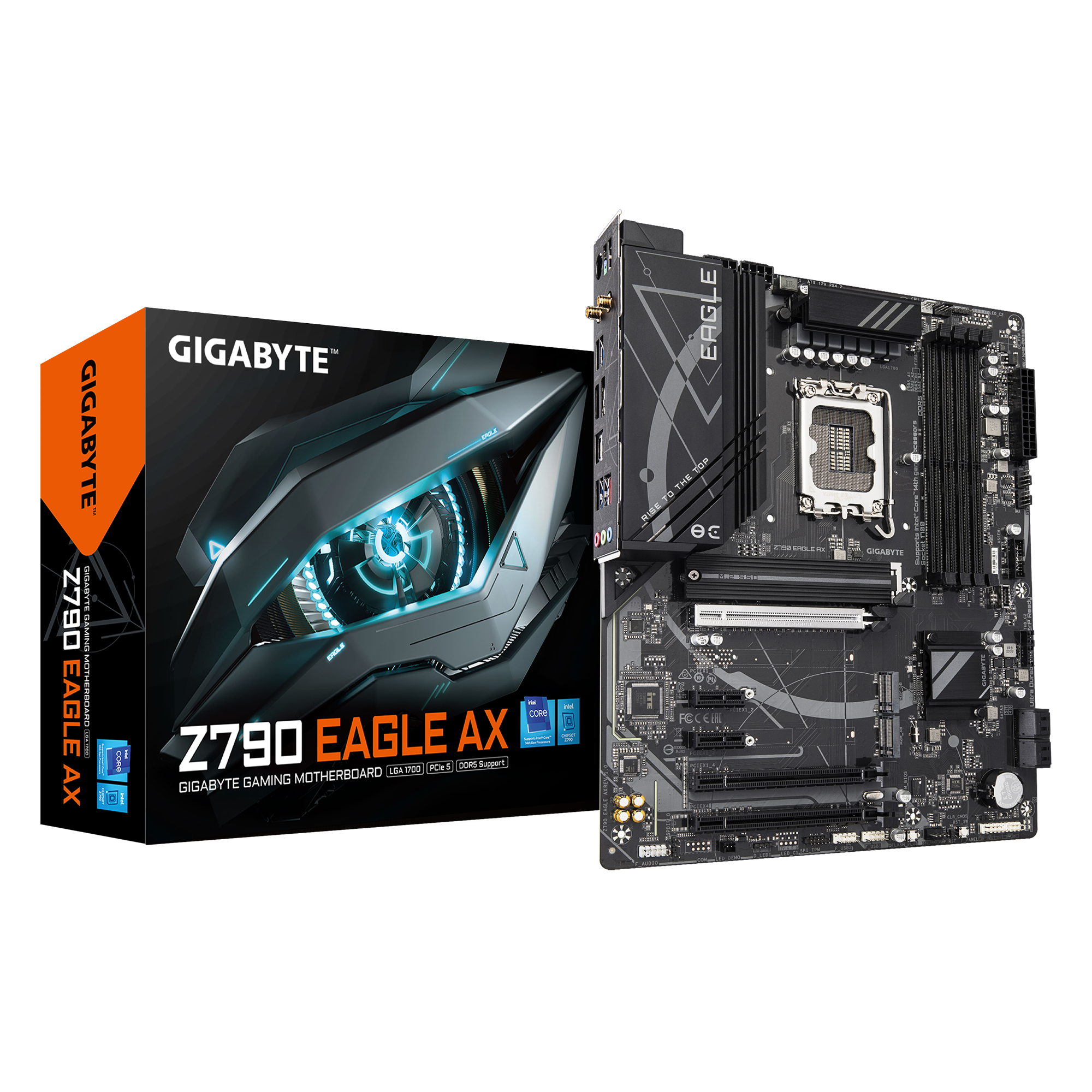 Mainboard Gigabyte Z790 EAGLE AX Rev 1.0 Wifi DDR5 | LGA 1700, ATX, 4 khe RAM - Ảnh 1