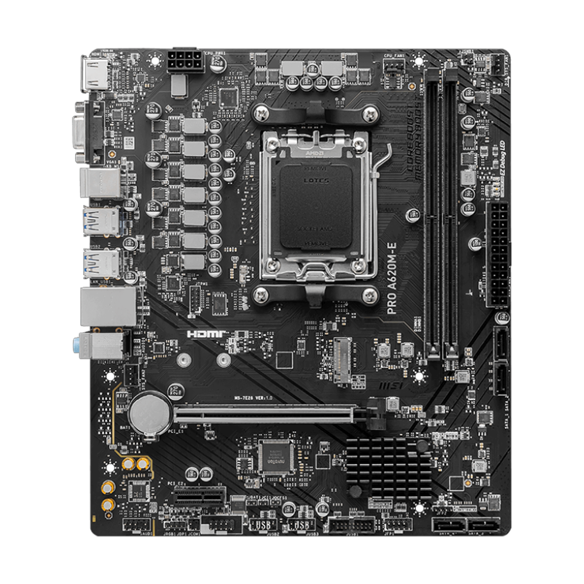 Mainboard MSI PRO A620M-E DDR5 | AM5, mATX, 2 khe RAM - Ảnh 2