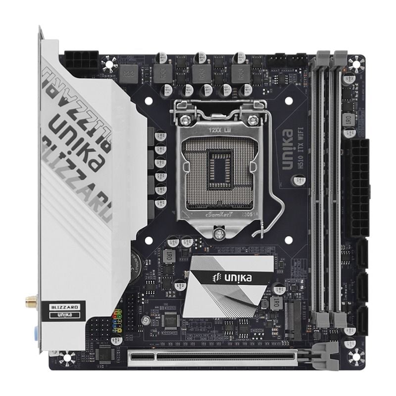 Mainboard Unika H510M.ITX DDR4 | LGA 1200, Mini-ITX, 2 khe RAM - Ảnh 3