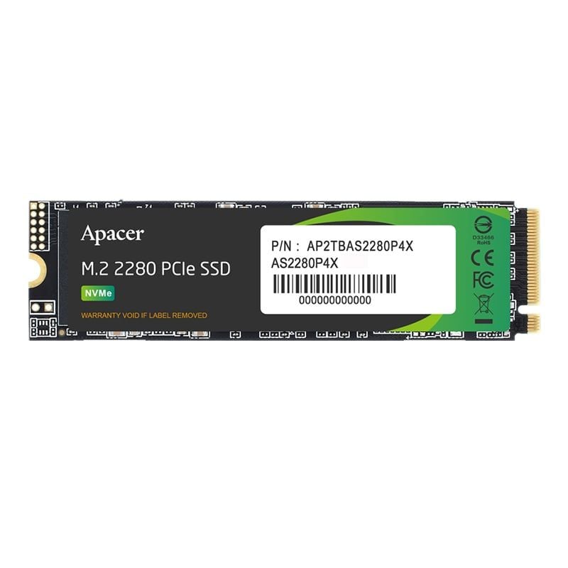 Ổ cứng SSD Apacer AS2280P4X 512GB | PCIe Gen3 x4 NVMe, M.2 2280 (AP512GAS2280P4X-1) - Ảnh 1