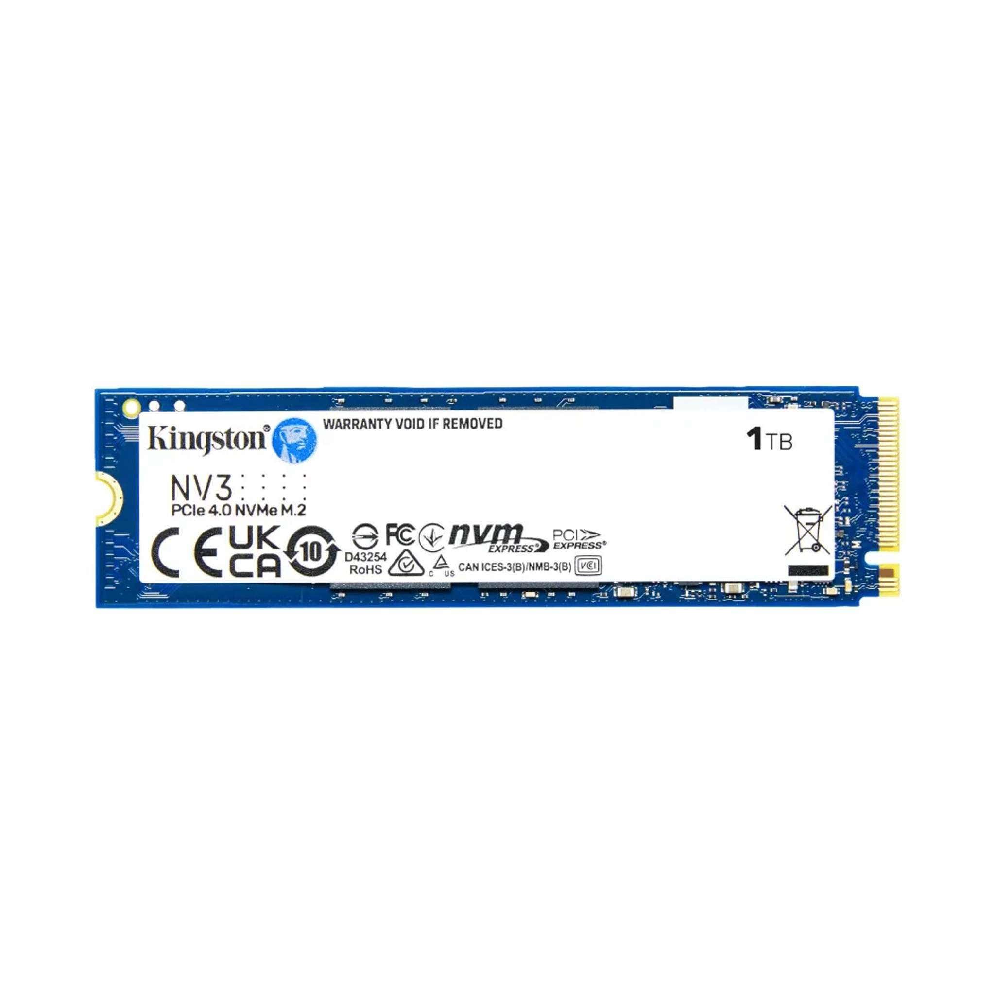 Ổ cứng SSD Kingston NV3 1TB | PCIe Gen4 x4 NVMe, M.2 2280 (SNV3S/1000G) - Ảnh 1