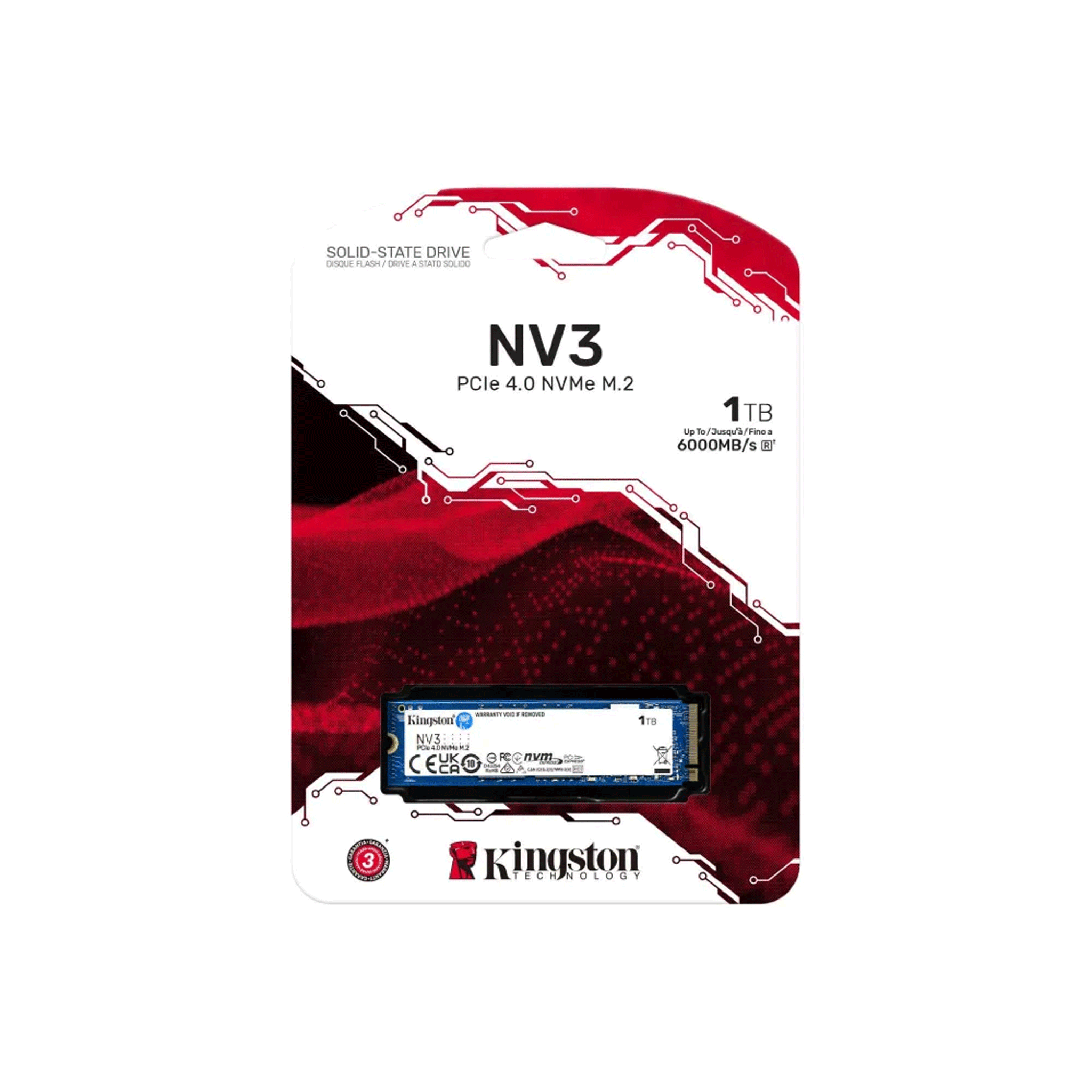Ổ cứng SSD Kingston NV3 1TB | PCIe Gen4 x4 NVMe, M.2 2280 (SNV3S/1000G) - Ảnh 3