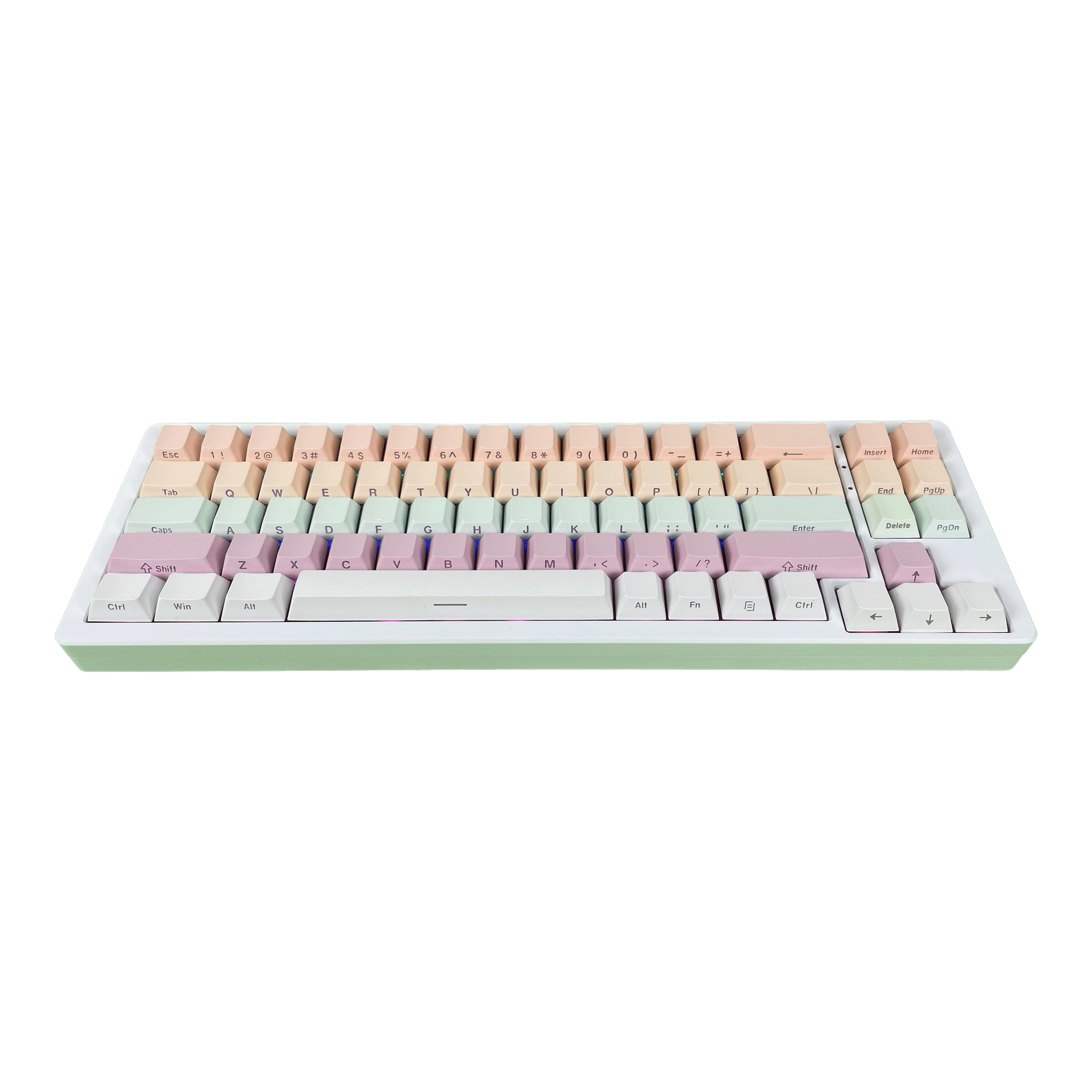 Bàn phím cơ gaming XinMeng M71RGB | 3 Mode, TKL, Linear Switch, RGB, White, Vỏ nhôm, Hot swap - Ảnh 2