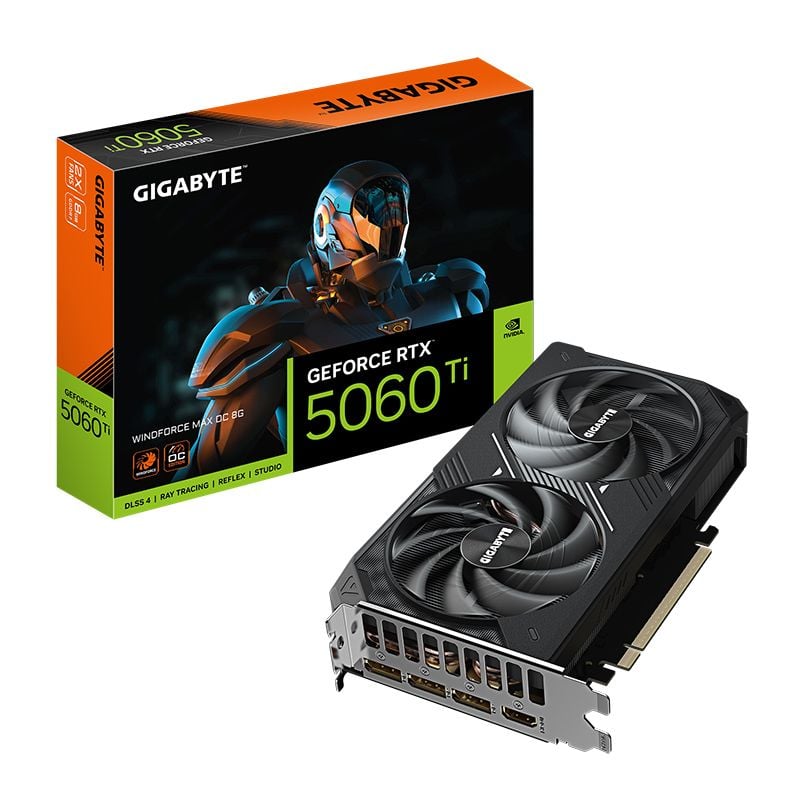 Card màn hình Gigabyte GeForce RTX 5060 Ti WINDFORCE MAX OC 8G (GV-N506TWF2MAX OC-8GD) | 8GB GDDR7, 4608 CUDA - Ảnh 2