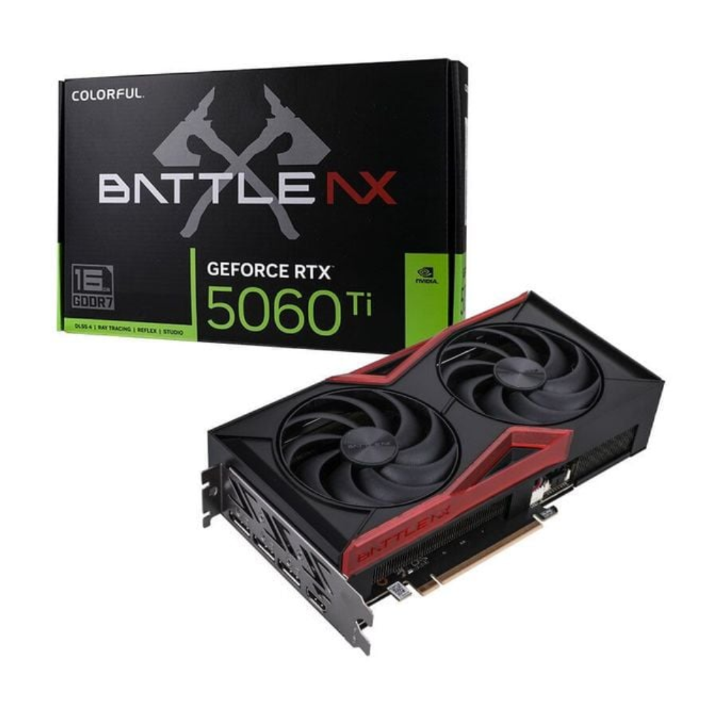 Card màn hình NVIDIA GeForce RTX 5060 Ti Colorful Battle AX Duo | 16GB GDDR7, 4608 CUDA, 600W - Ảnh 1