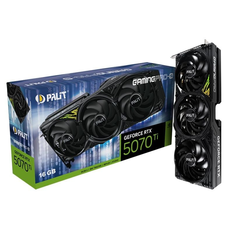 Card màn hình NVIDIA GeForce RTX 5070 Ti Palit GamingPro-S | 16GB GDDR7, 8960 CUDA - Ảnh 1