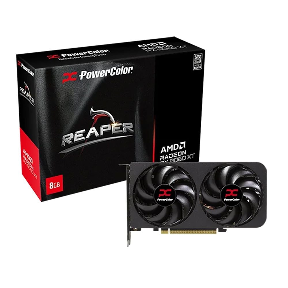 Card màn hình PowerColor Reaper AMD Radeon RX 9060 XT 8GB GDDR6 | 128-bit, PCIe 5.0 - Ảnh 1
