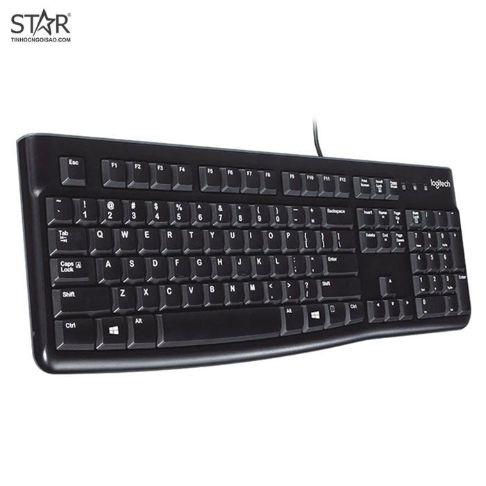 Combo phím chuột văn phòng Logitech MK120 | Có dây, Fullsize, Black - Ảnh 4