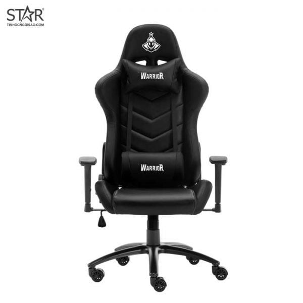 Ghế gaming WARRIOR Raider WGC206 | Đen, 120kg, Chân xoay, Da PU - Ảnh 1