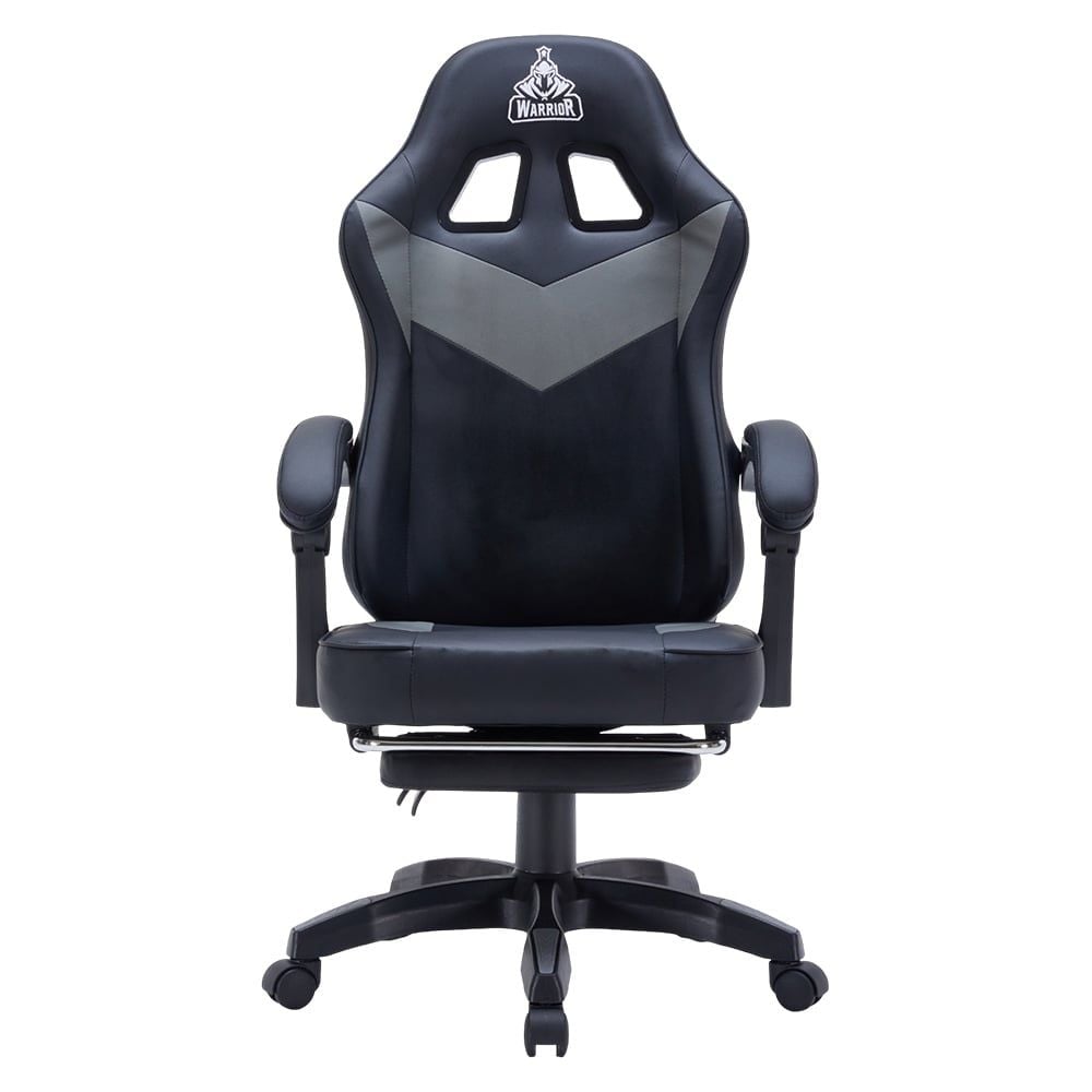 Ghế Warrior Gaming Raider Series WGC210 - Black / Gray | Kê chân, Tay ghế linh hoạt, Foam nguyên khối - Ảnh 1
