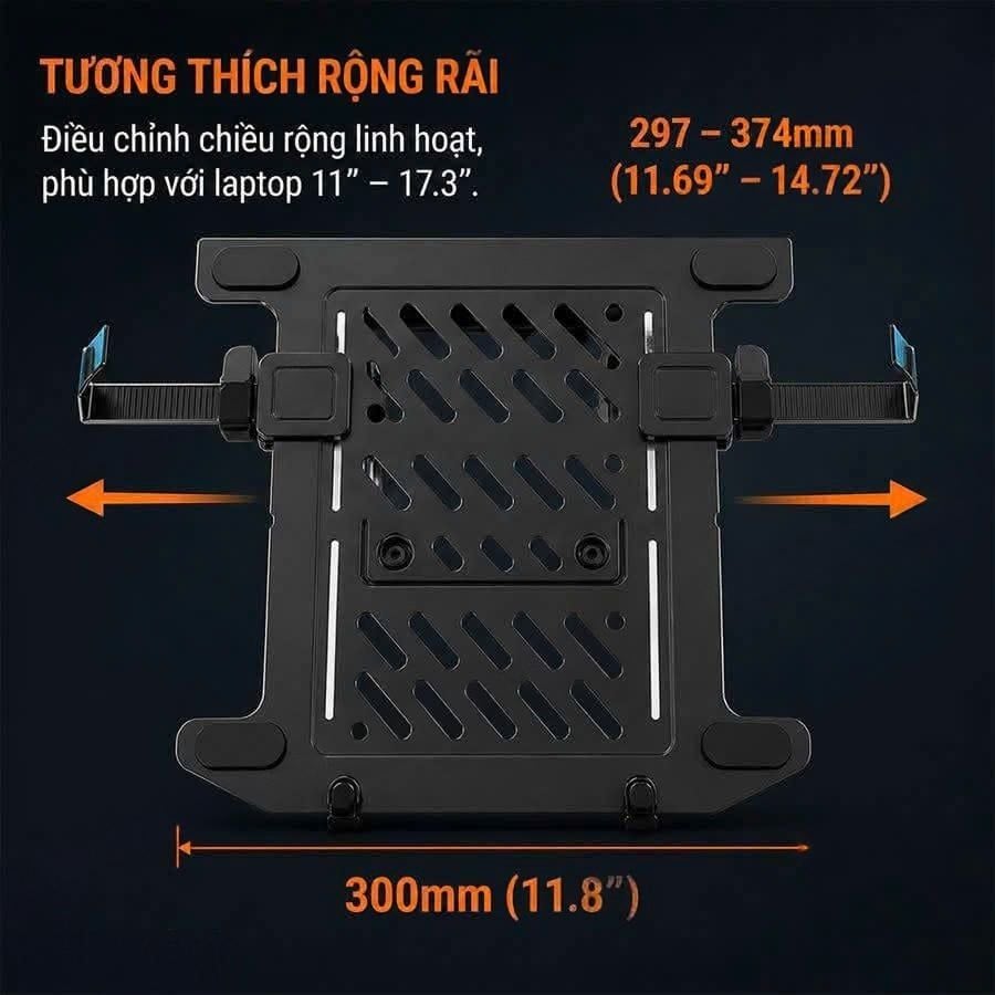 Giá Treo/Kẹp Laptop Ergotek EP12 | 11"-17", Đen - Ảnh 3