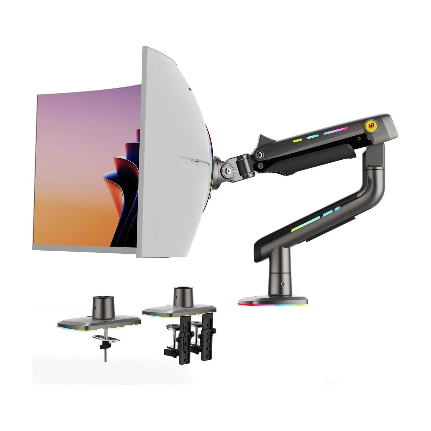 Giá Treo LCD Northbayou G60 Gaming, 32"-60", Màu đen xám, Led RGB - Ảnh 1
