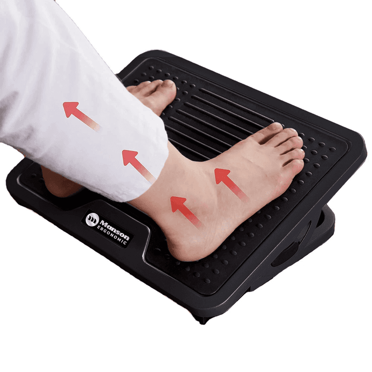 Kê chân công thái học Manson FR-09 Ergonomic Footrest - Xám | Phiên bản hợp kim phủ Nano - Ảnh 4