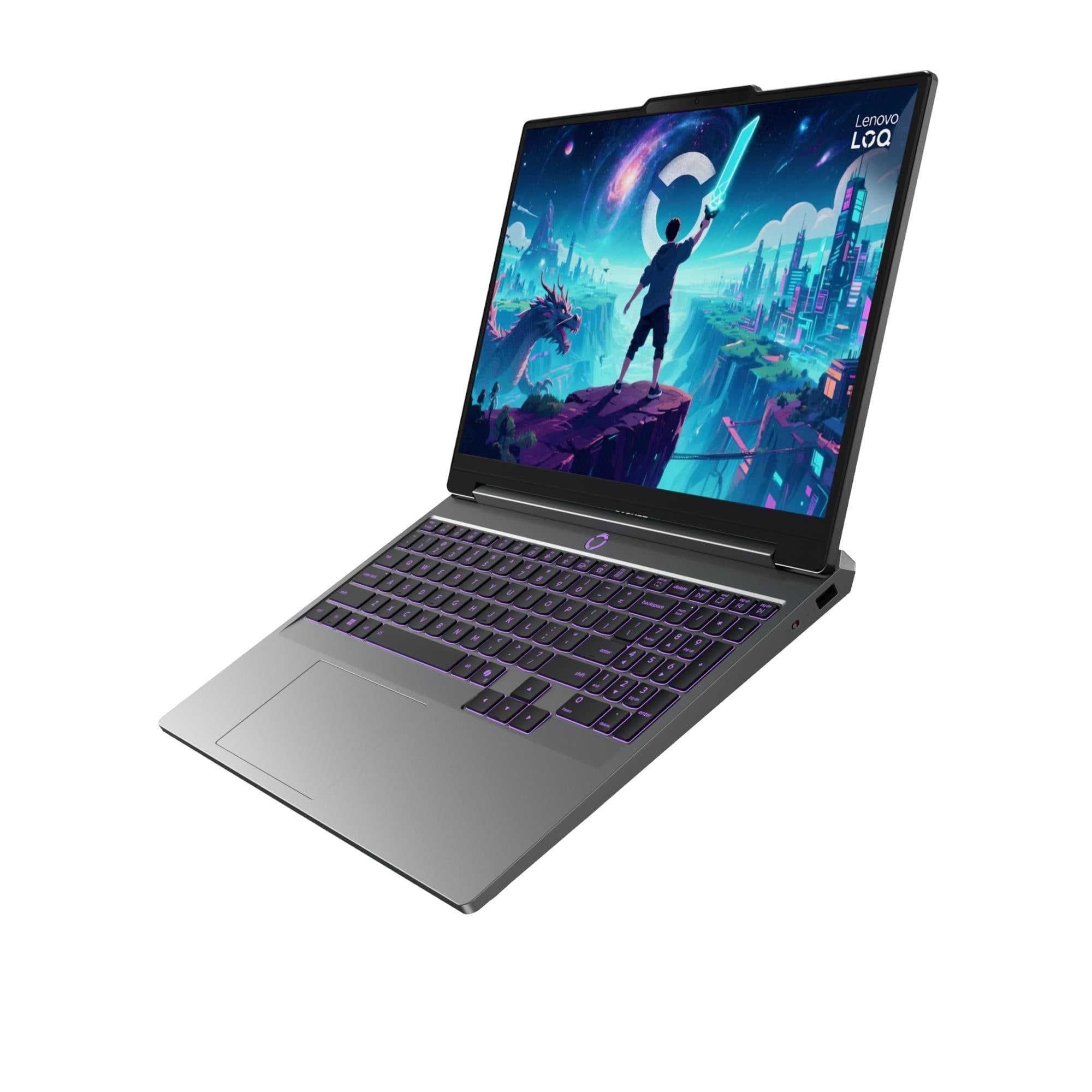 Laptop Gaming Lenovo LOQ 15IPH11 83SL000LVN | U7-356H, 16GB DDR5, SSD 512GB NVMe, RTX 5060 8GB, 15.3" WUXGA IPS 165Hz, Xám - Ảnh 2