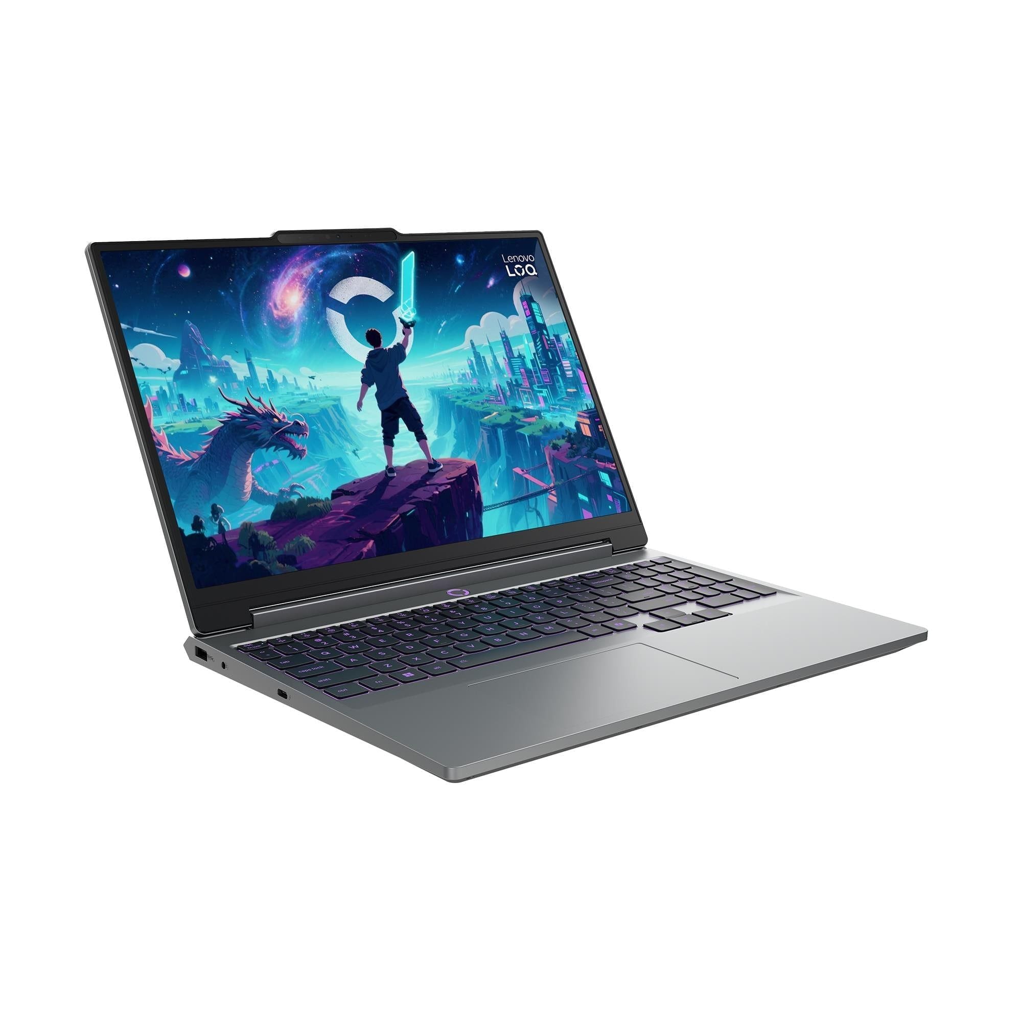 Laptop Gaming Lenovo LOQ 15IPH11 83SL000LVN | U7-356H, 16GB DDR5, SSD 512GB NVMe, RTX 5060 8GB, 15.3" WUXGA IPS 165Hz, Xám - Ảnh 3