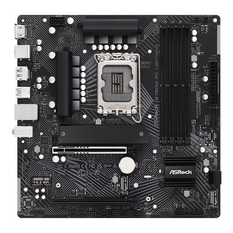 Mainboard ASRock B760M PG Lightning DDR5 | LGA 1700, mATX, 4 khe RAM - Ảnh 3
